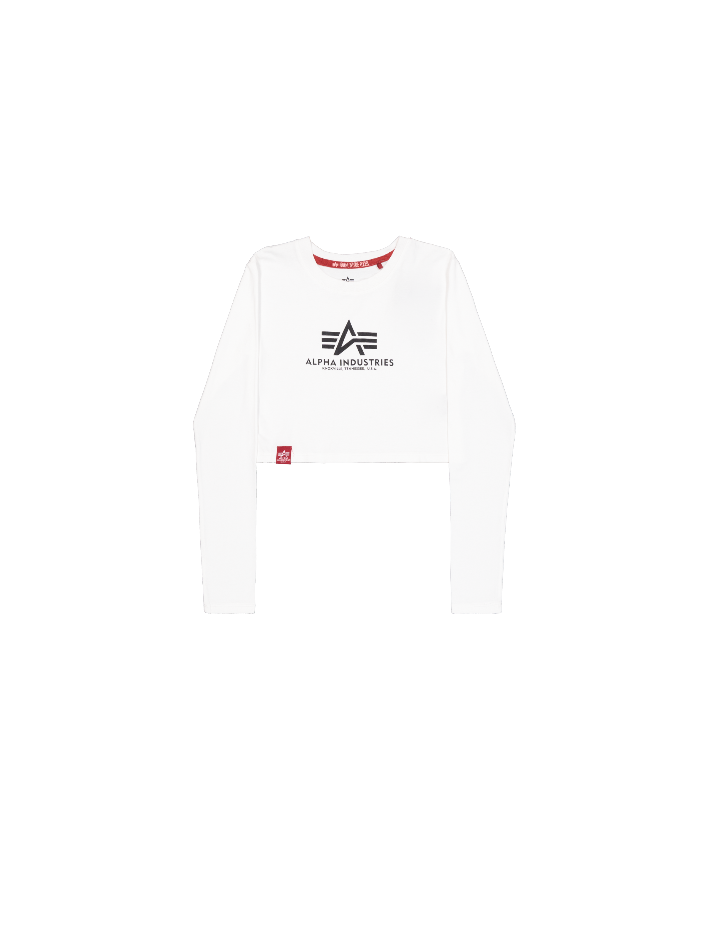 Basic Cropped Longsleeve Women white