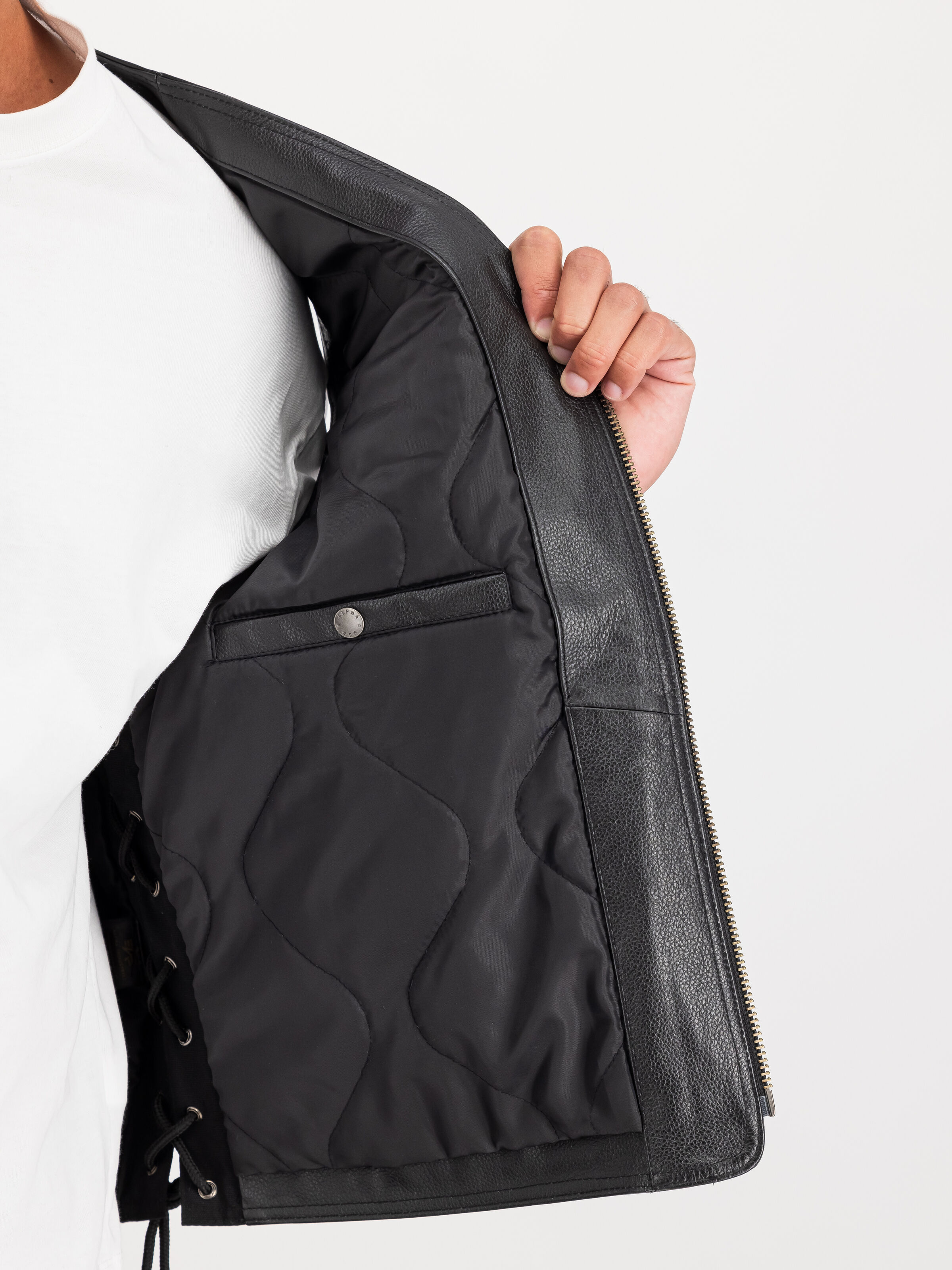 X-Force Leather Vest black 266108_03_3_detail_00002_210277