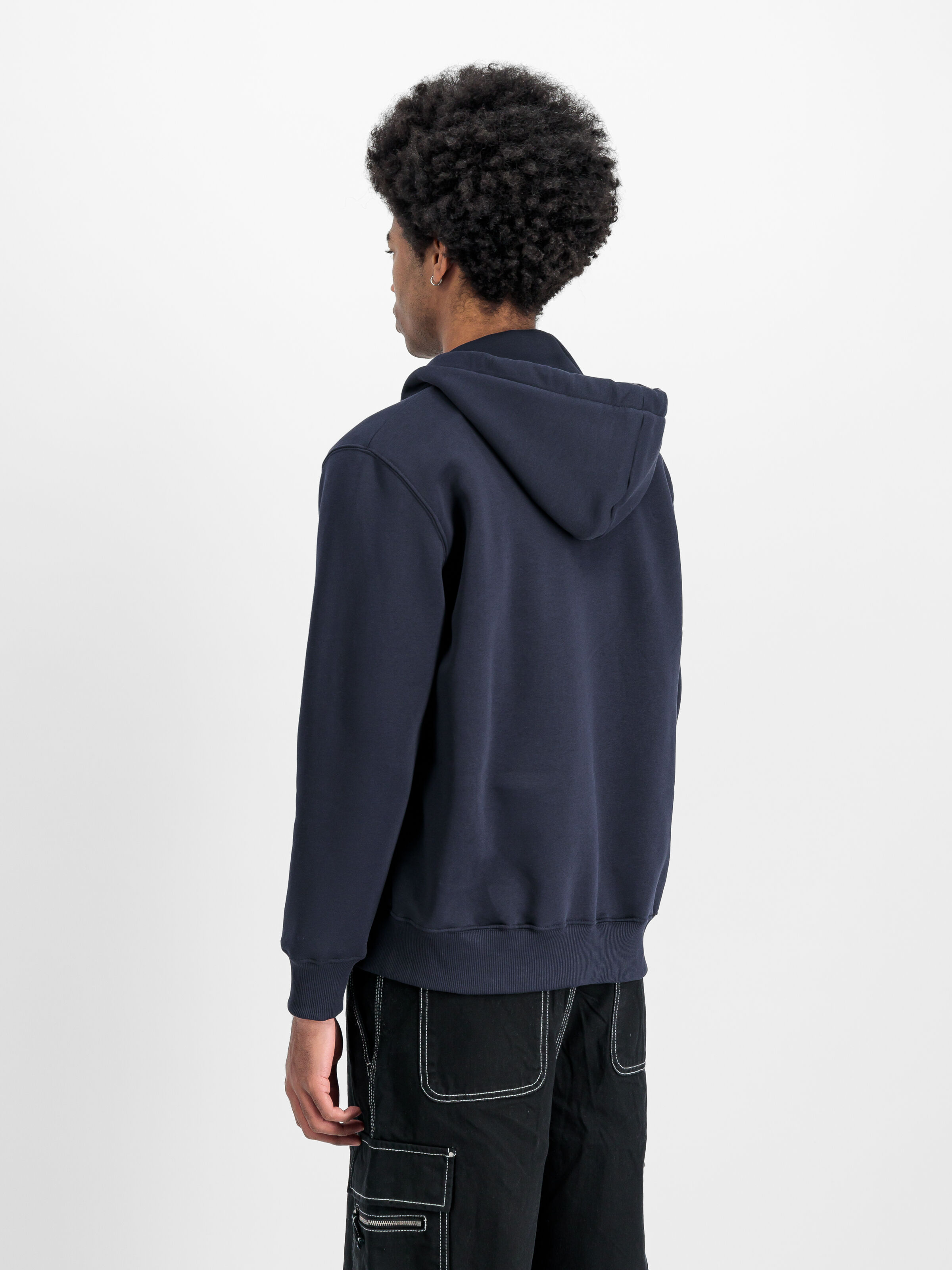 Basic Small Logo Zip Hoodie rep.blue 118342_07_2_model_00004_130664