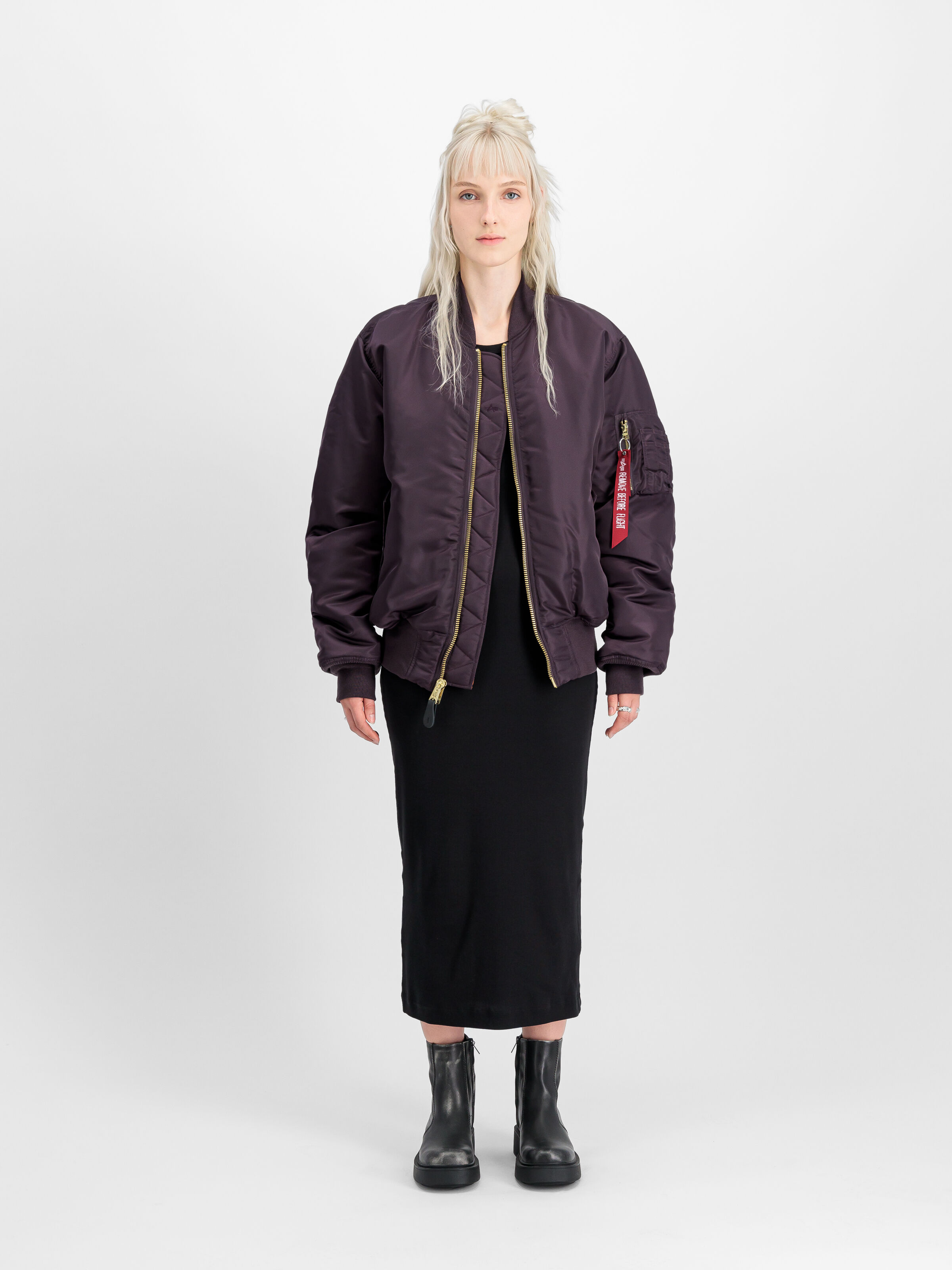 MA-1 Heritage Bomber Jacket Plum 100101_719_2_model_00001_101934