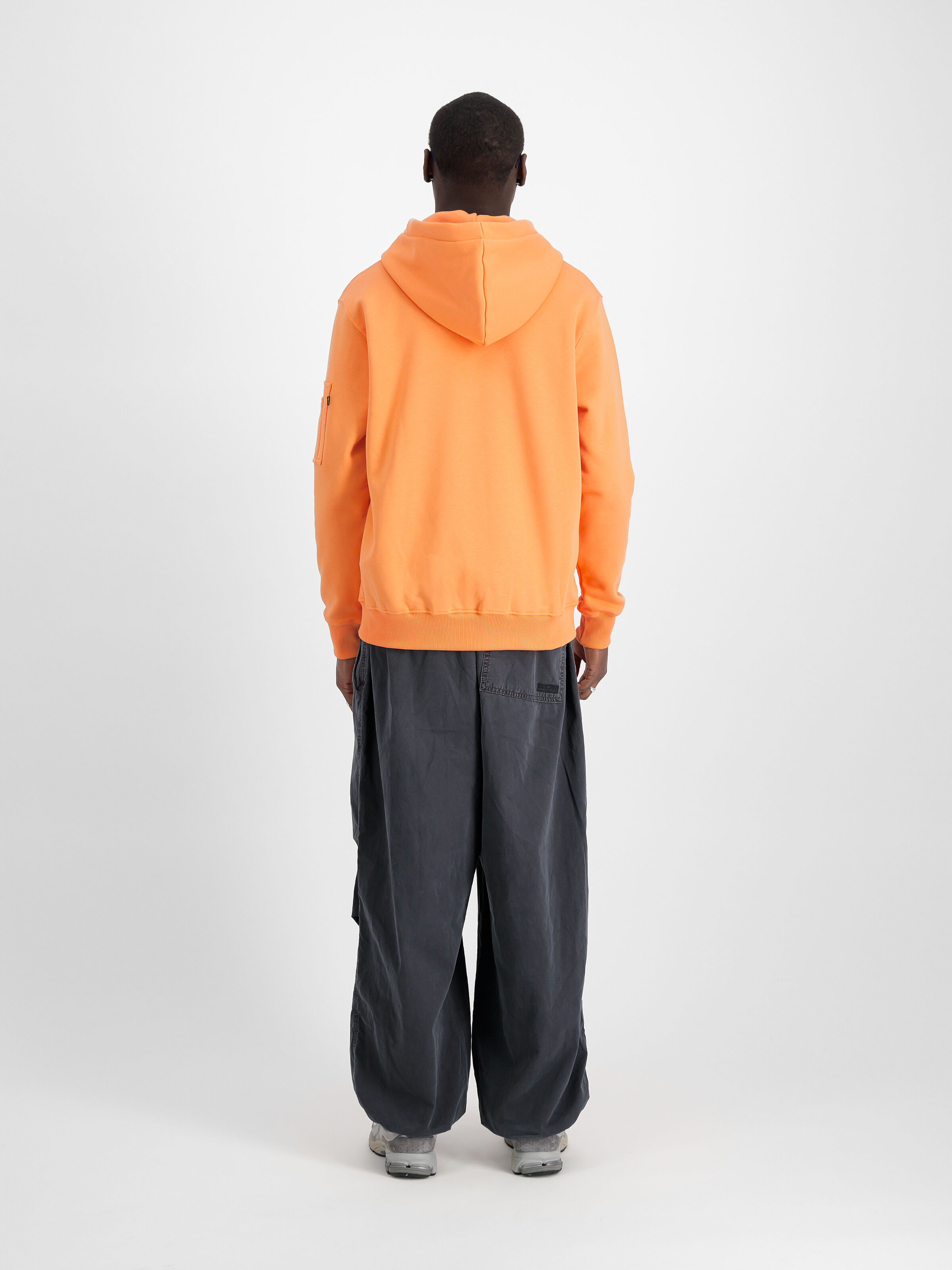 Alpha Puff Print Hoodie tangerine 146338_710_2_model_00002_129806