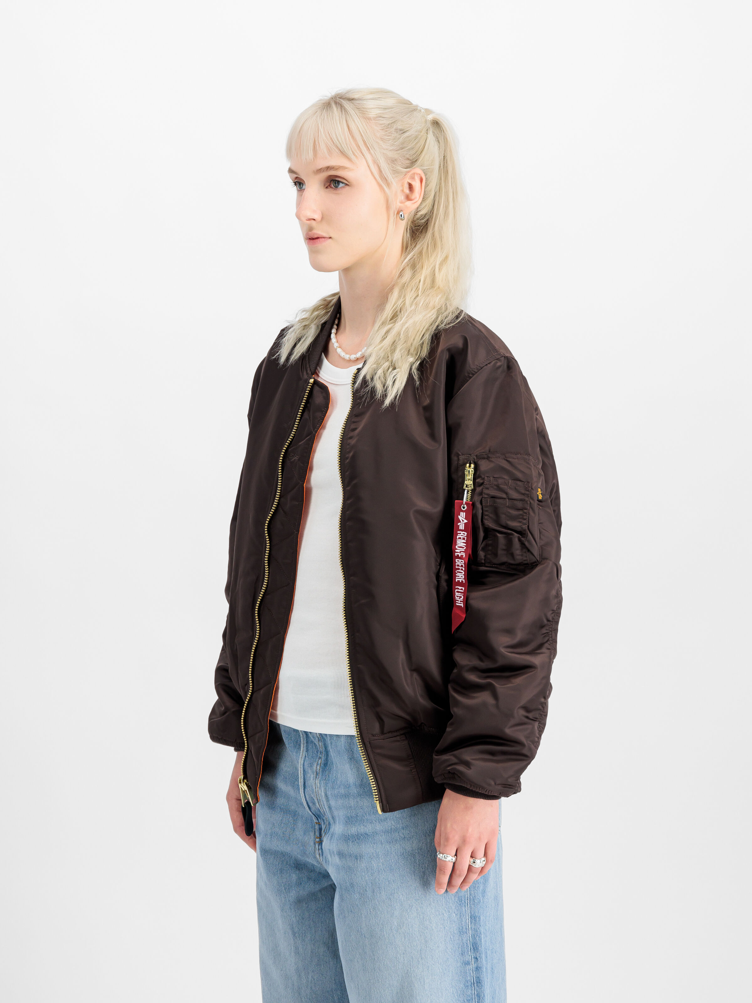 MA-1 Heritage Bomber Jacket hunter brown 100101_696_2_model_00003_101955