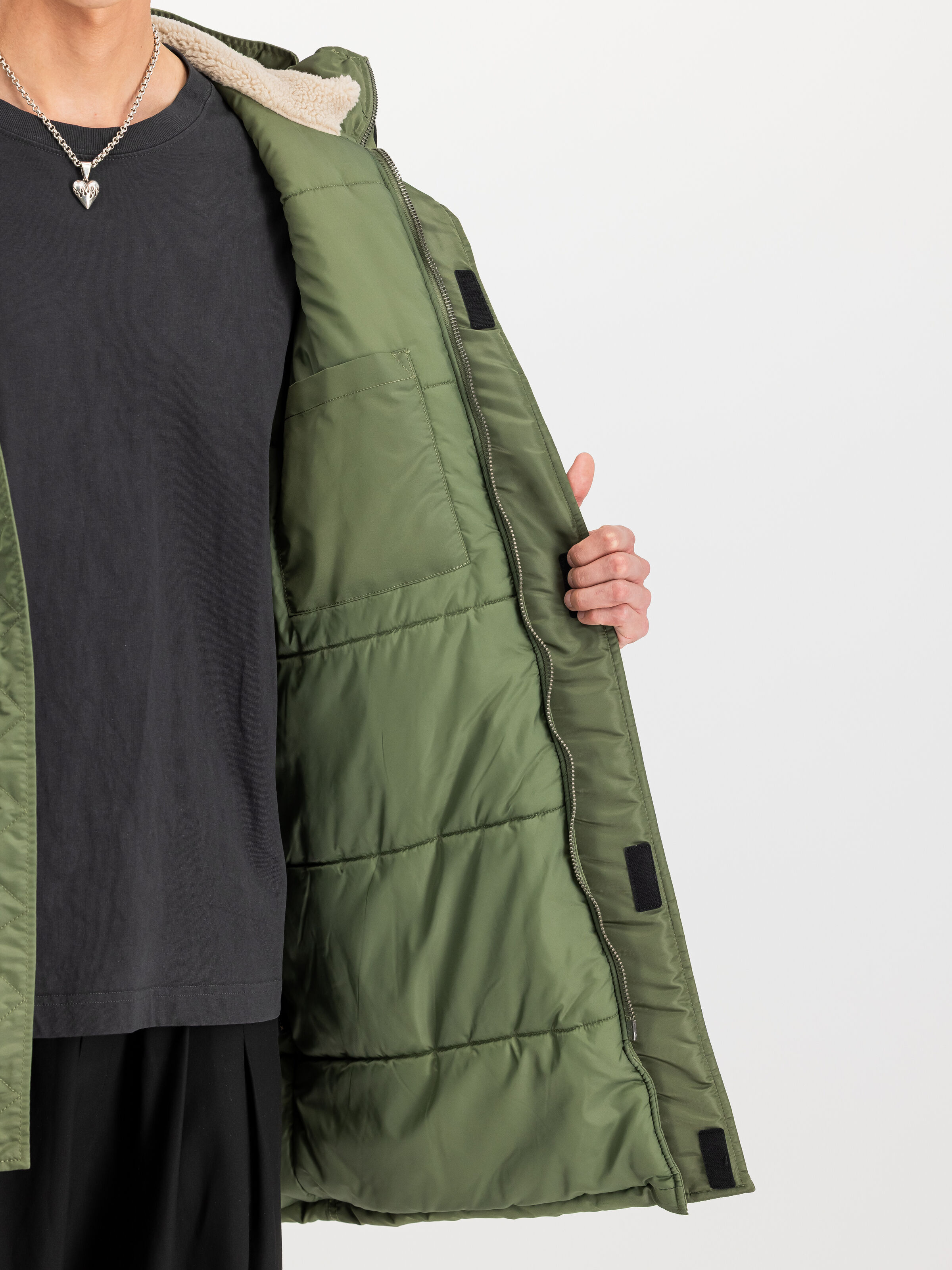 Studio Field Parka Winter Jacket sage-green 258119_01_3_detail_00002_173283