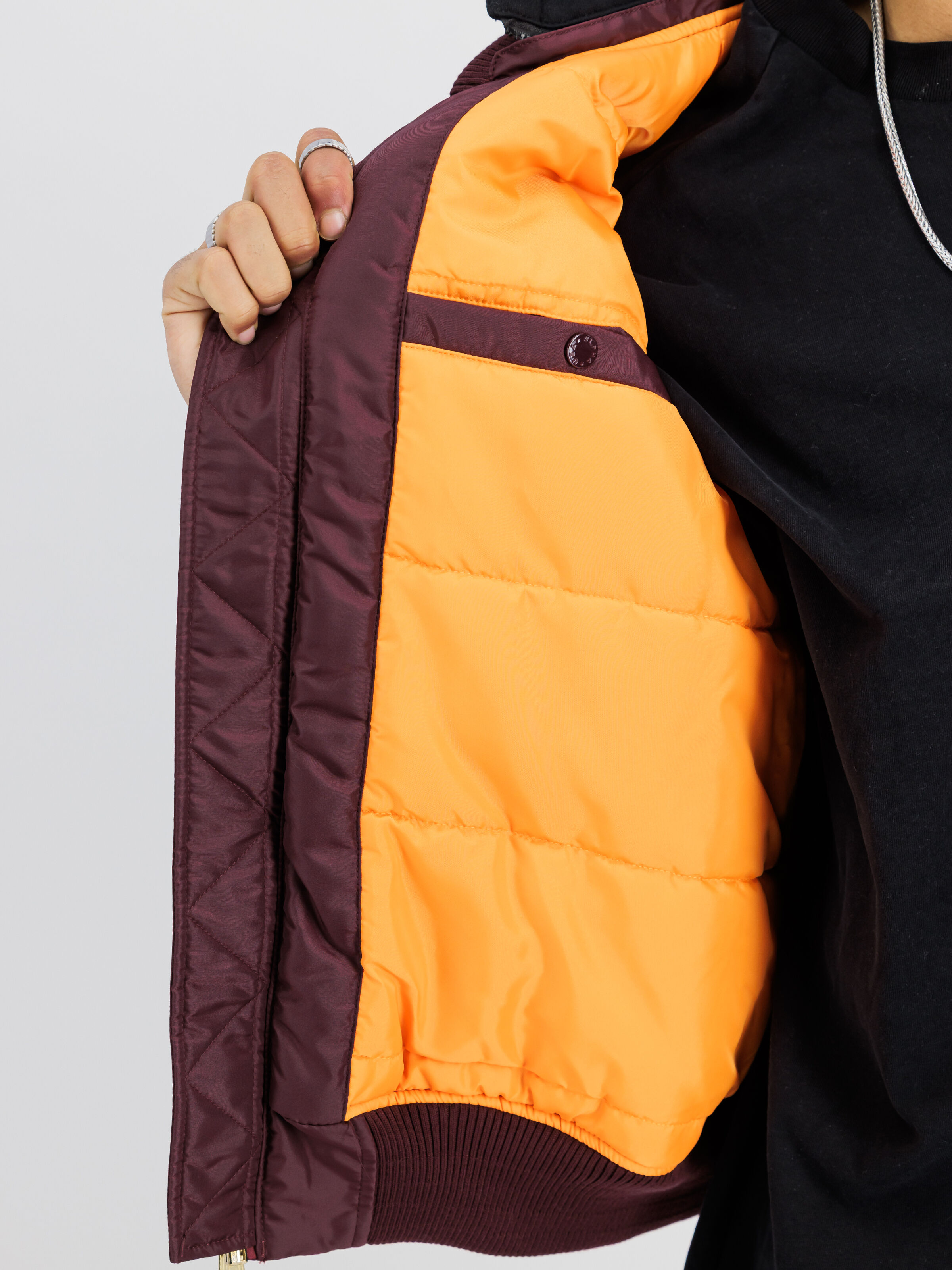 MA-1 TT Hood Two Tone Cold Weather Bomber Jacket dark cherry 258100_608_3_detail_00001_161782
