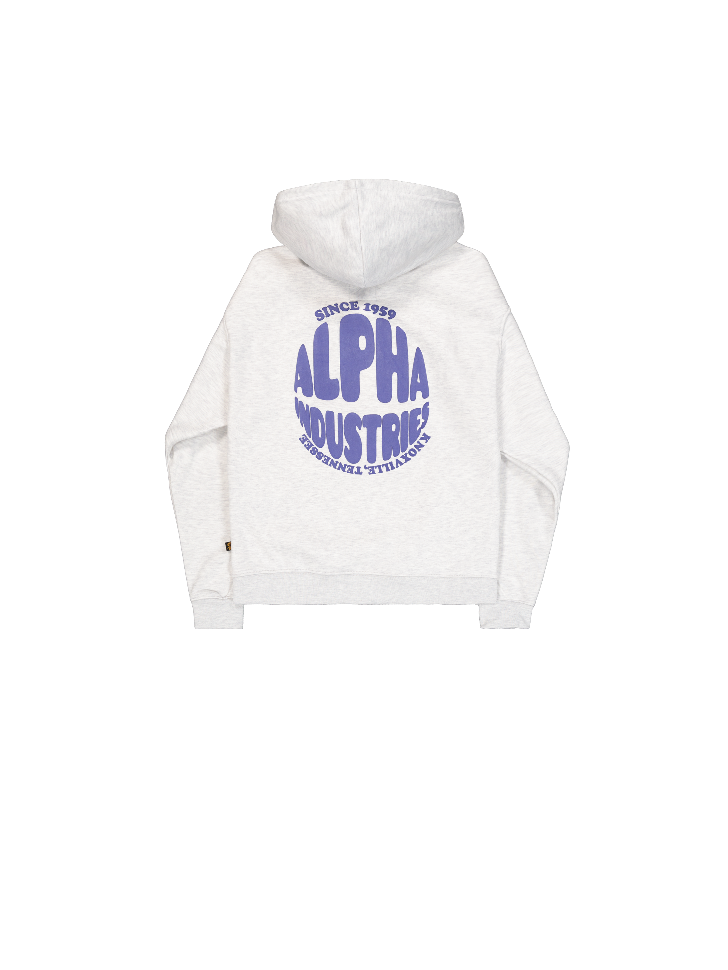 Logo Backprint Hoodie Women pastel grey melange 156041_752_1_flatlay_00002_145788