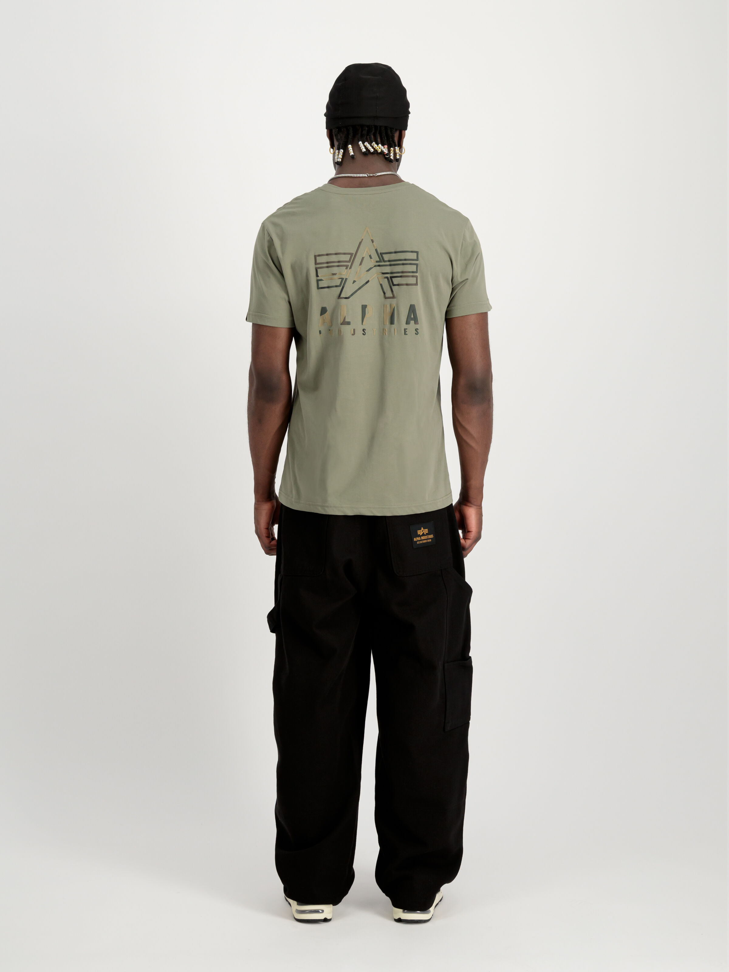 Camo Logo Puff Print Backprint T-Shirt olive 148522_11_2_model_00002_98061