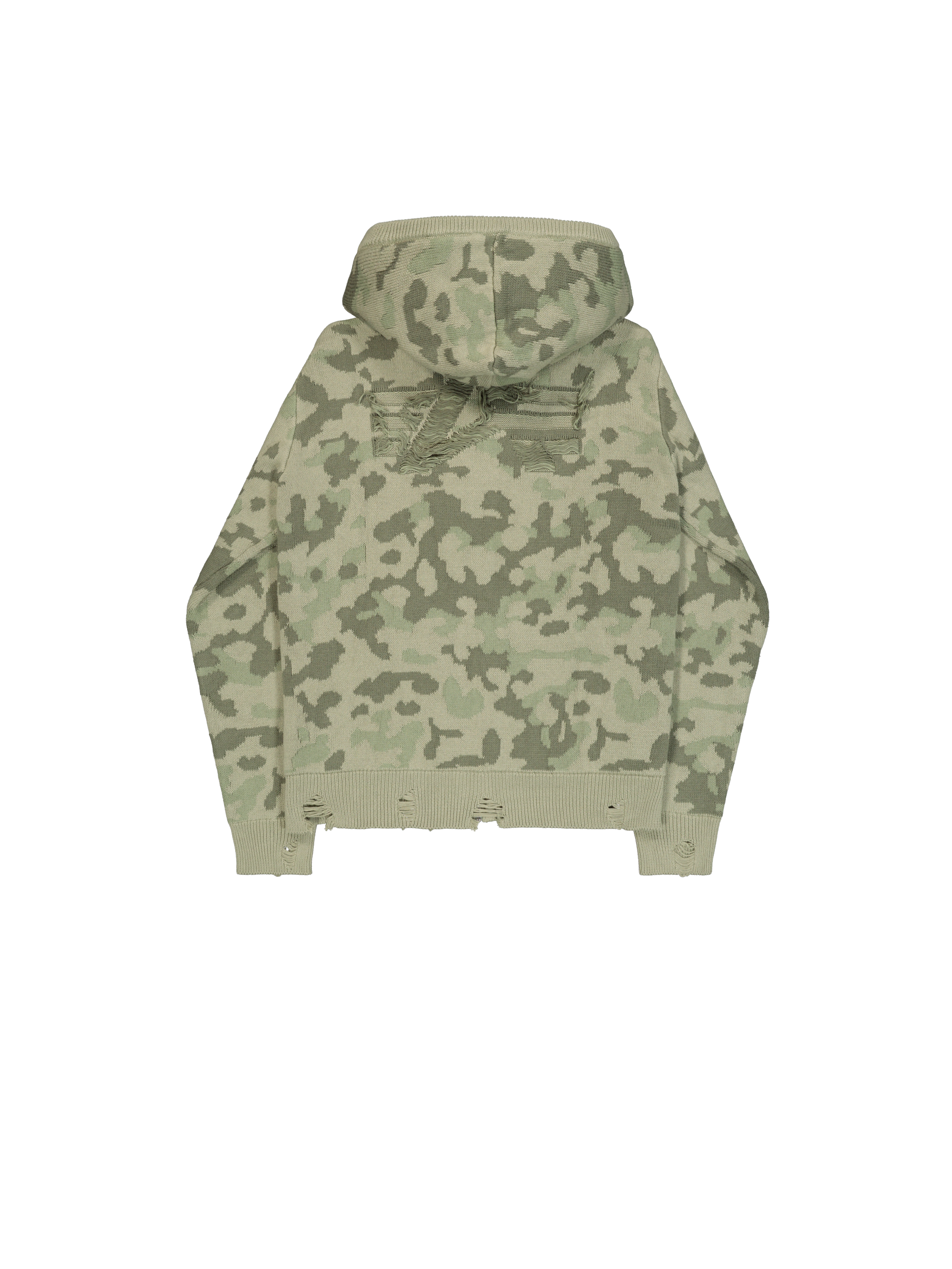 Distressed Knit Hooded Jacket M48 forest camo 268404_905_1_flatlay_00002_204554