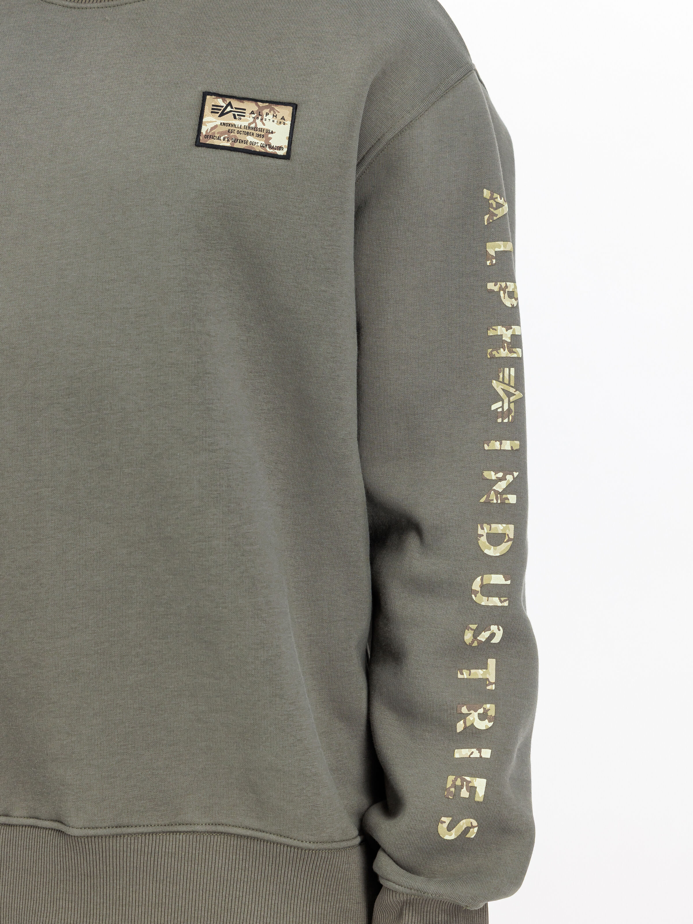 Camo Sleeve Sweatshirt dark olive 156306_142_3_detail_00001_167169