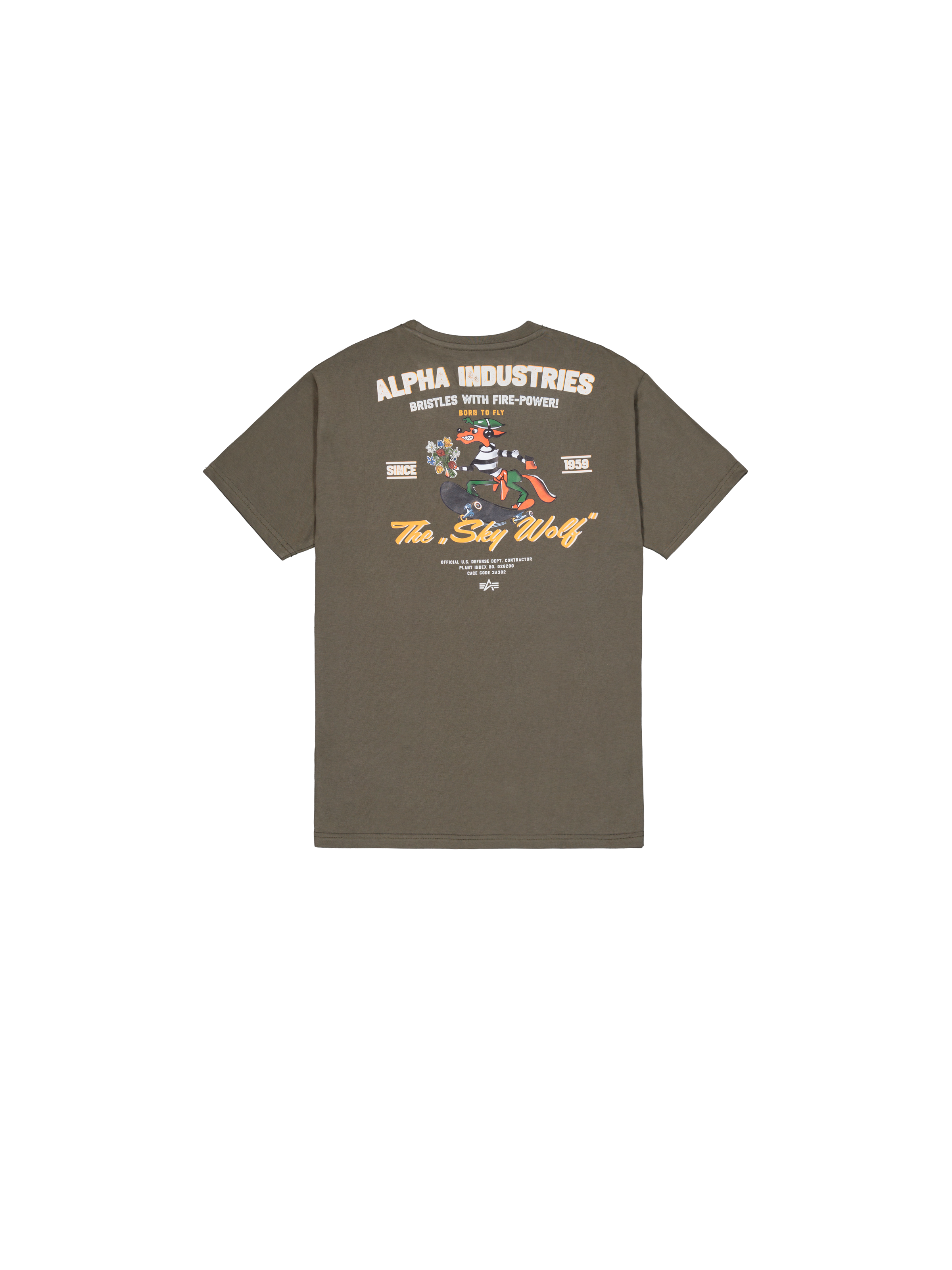 Sky Wolf T-Shirt mud olive 258510_443_1_flatlay_00002_162884