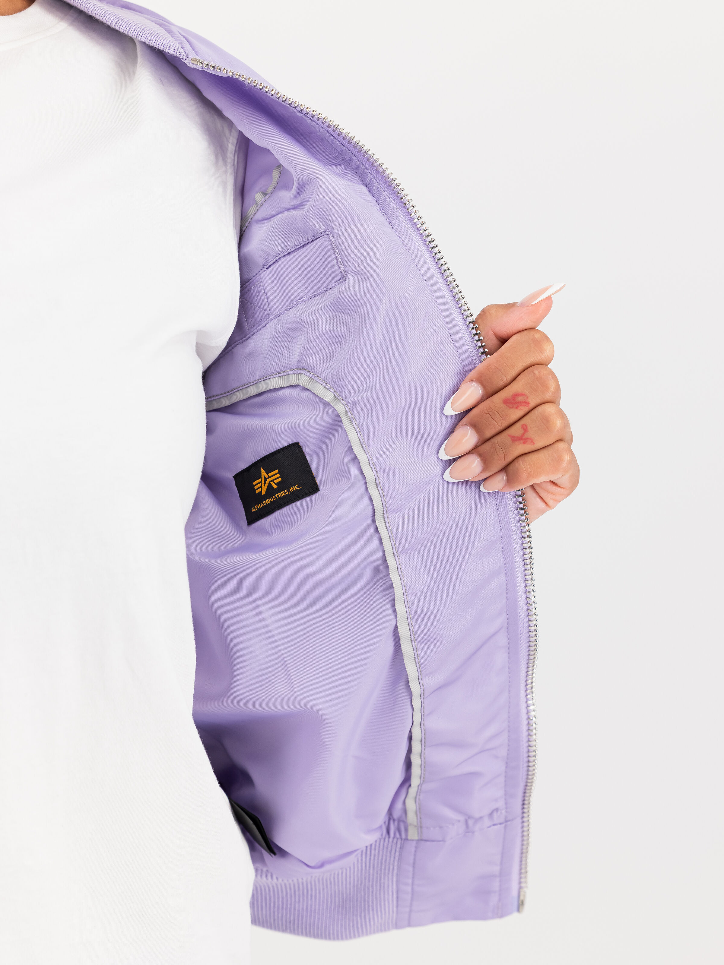 MA-1 VF Light Bomber Jacket Women pale violet 156001_664_3_detail_00002_192528