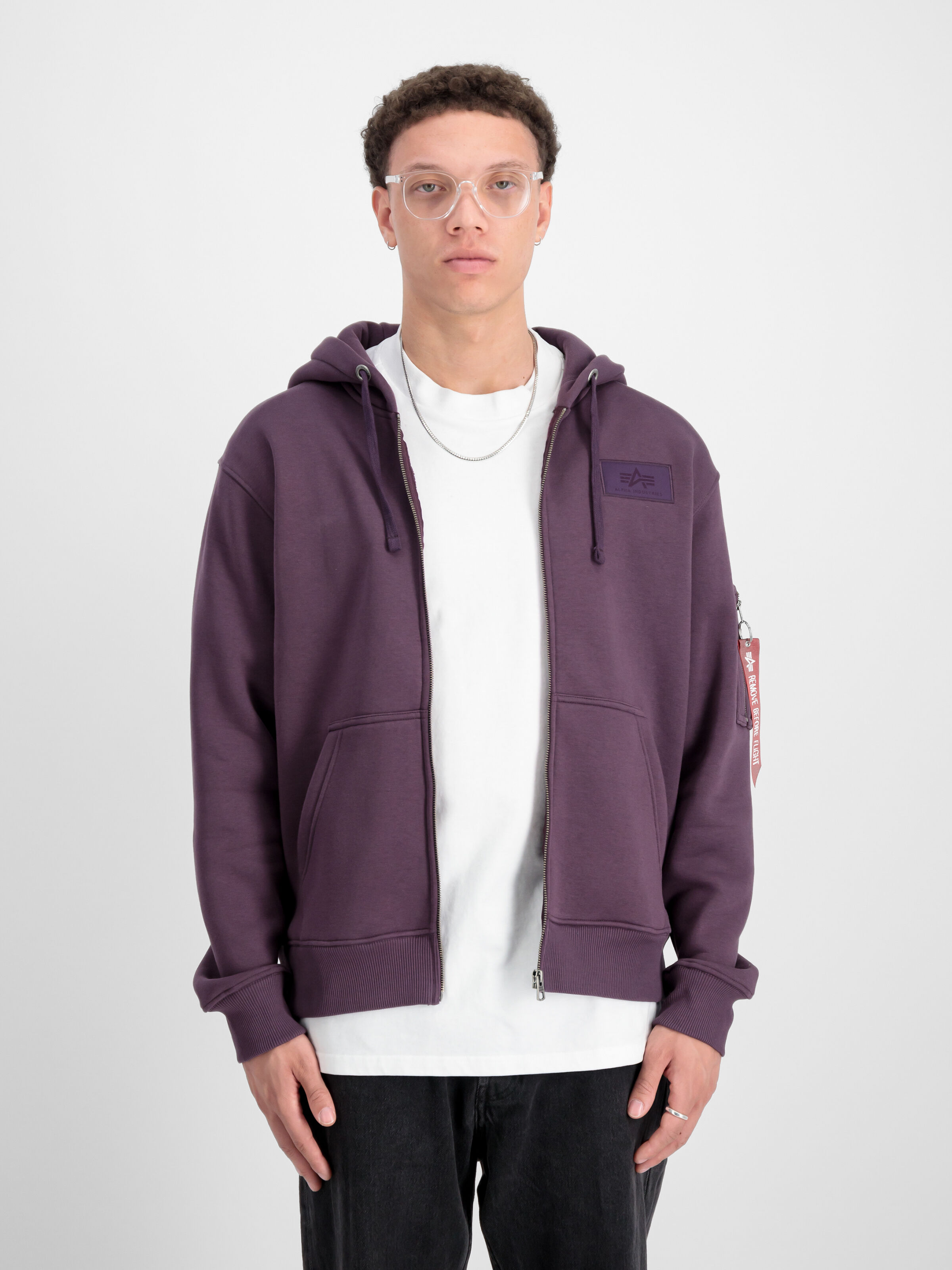 Backprint Zip Hoodie Plum 128342_719_2_model_00003_97345