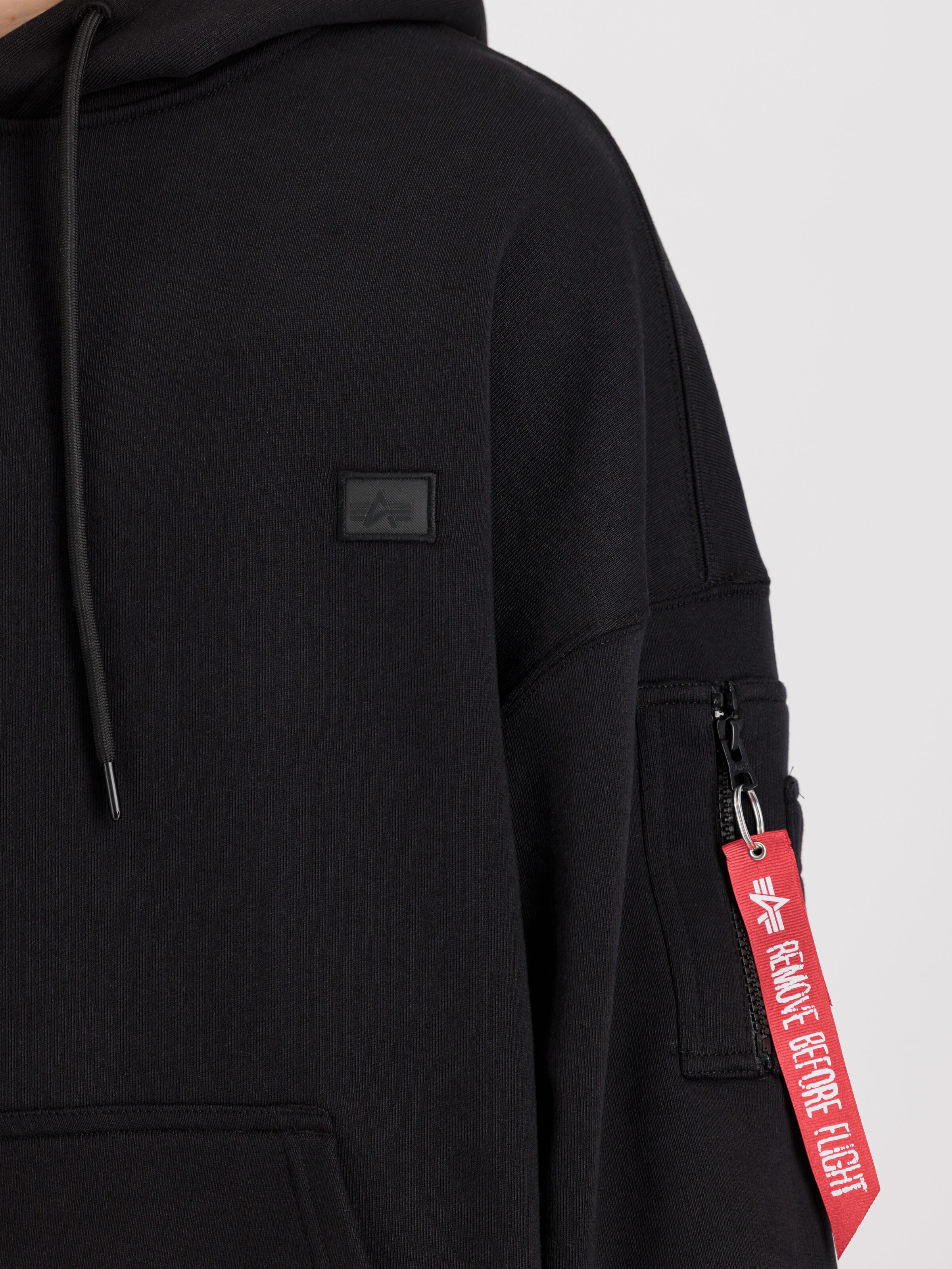 Alpha Essentials Rubber Logo Hoodie black 146335_03_3_detail_00001_99331