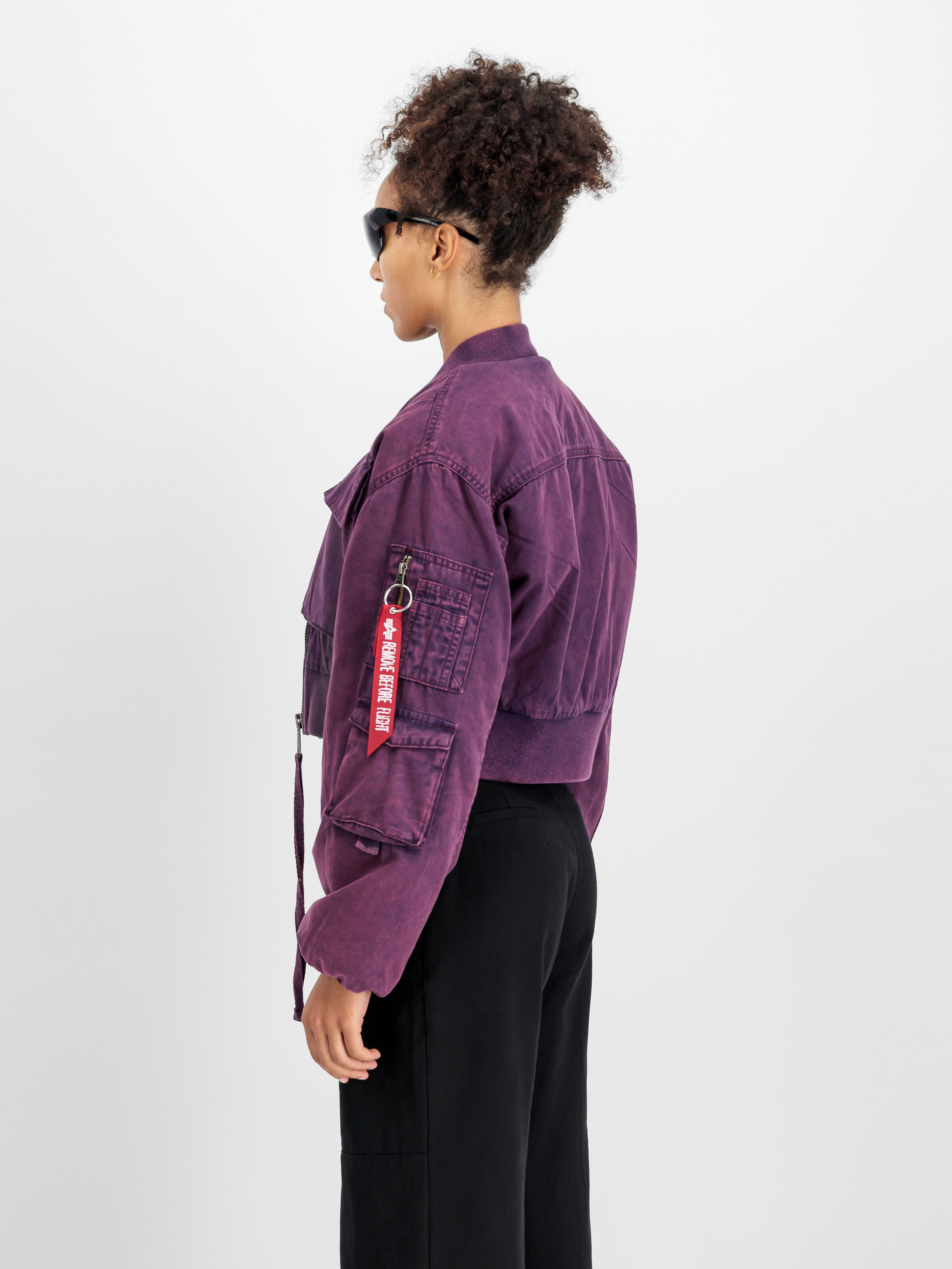 Multipocket Flight Jacket Women Plum 148008_719_2_model_00004_106573