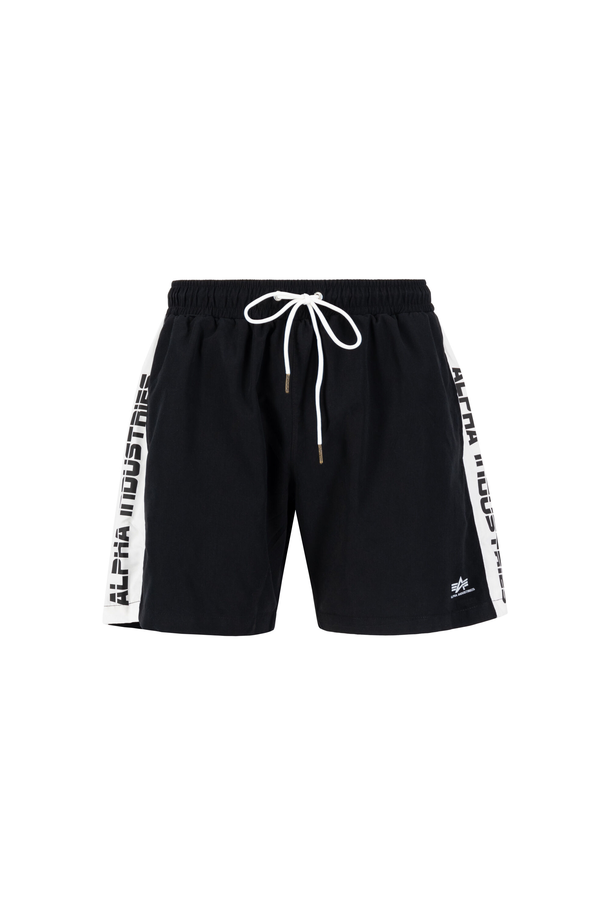Printed Stripe Swim Short black/white 126934_95_001_122933.jpg
