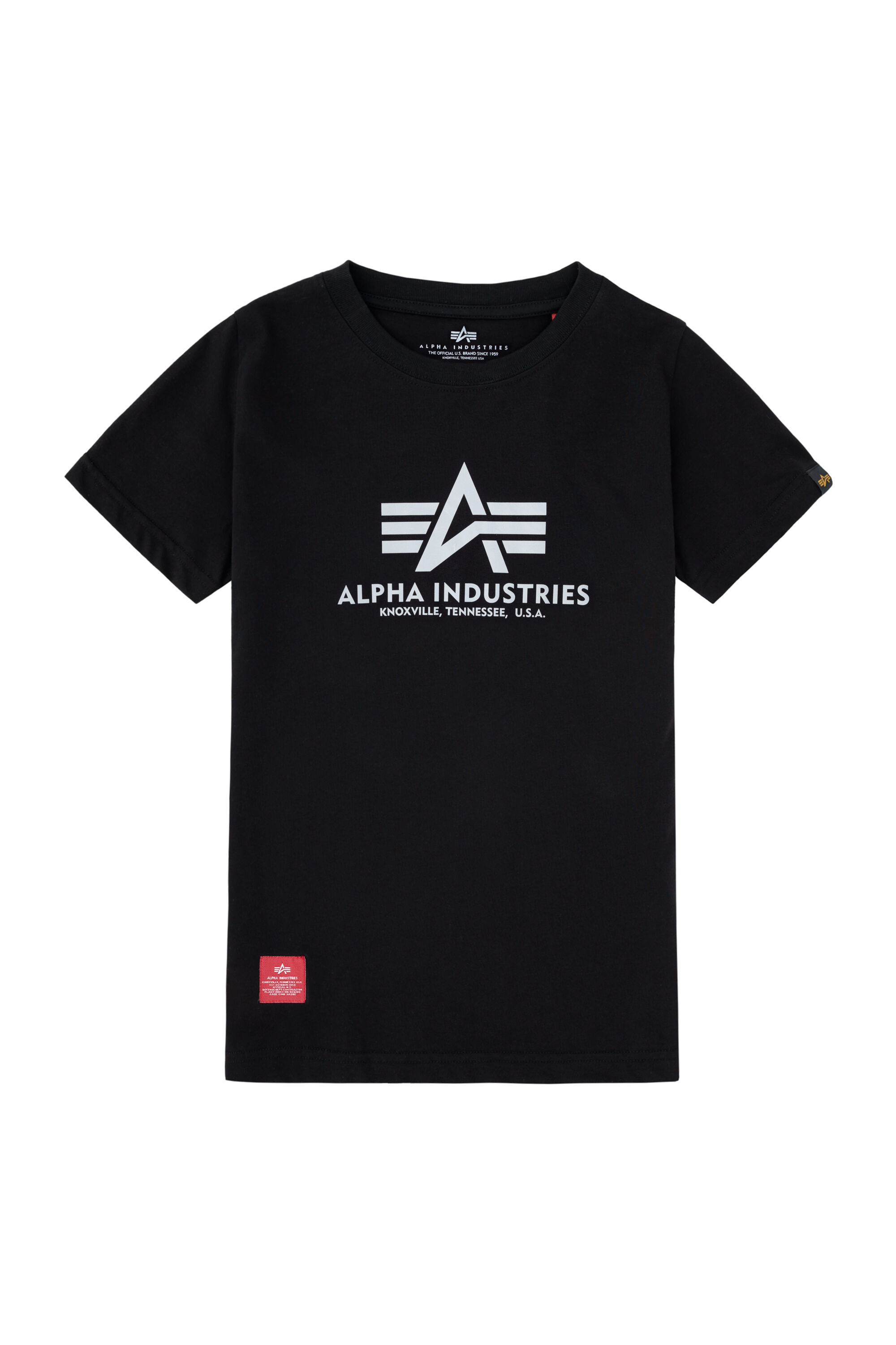 Basic Reflective Print T-Shirt Kids black 196703RP_03_001_122003.jpg