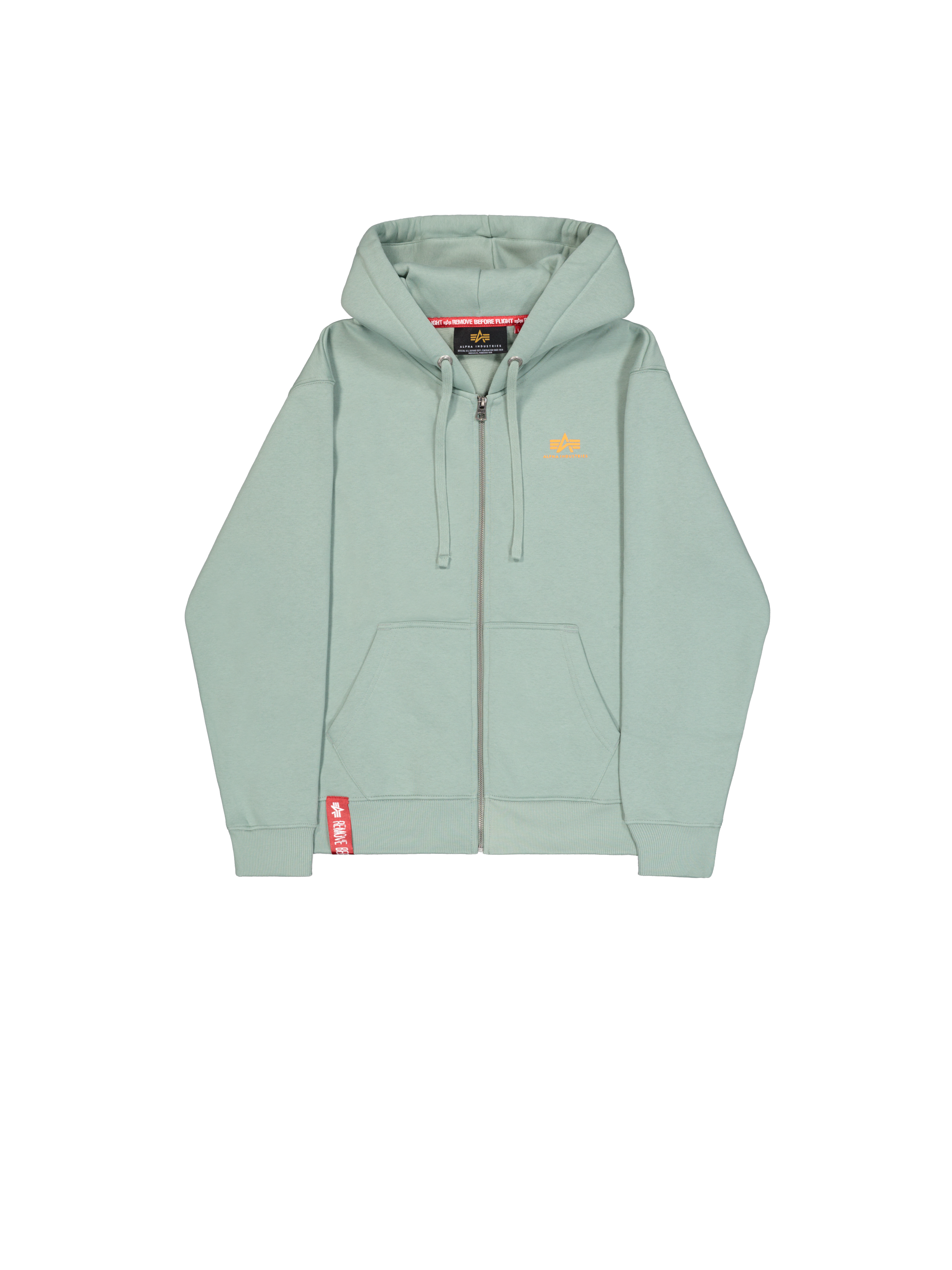 Basic Small Logo Zip Hoodie frost green 118342_30_1_flatlay_00001_174586.png