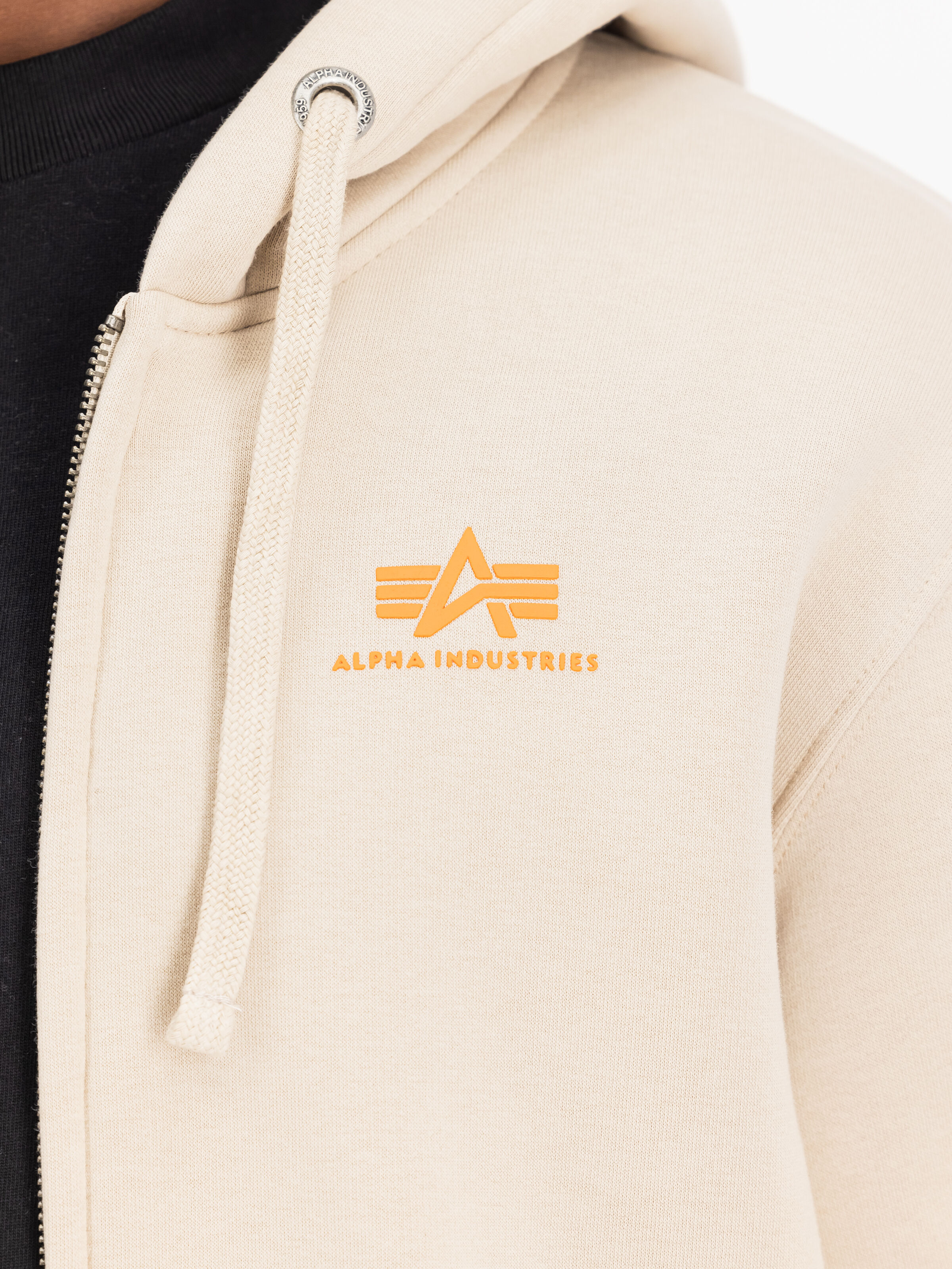Basic Small Logo Zip Hoodie organic beige 118342_627_3_detail_00001_160871