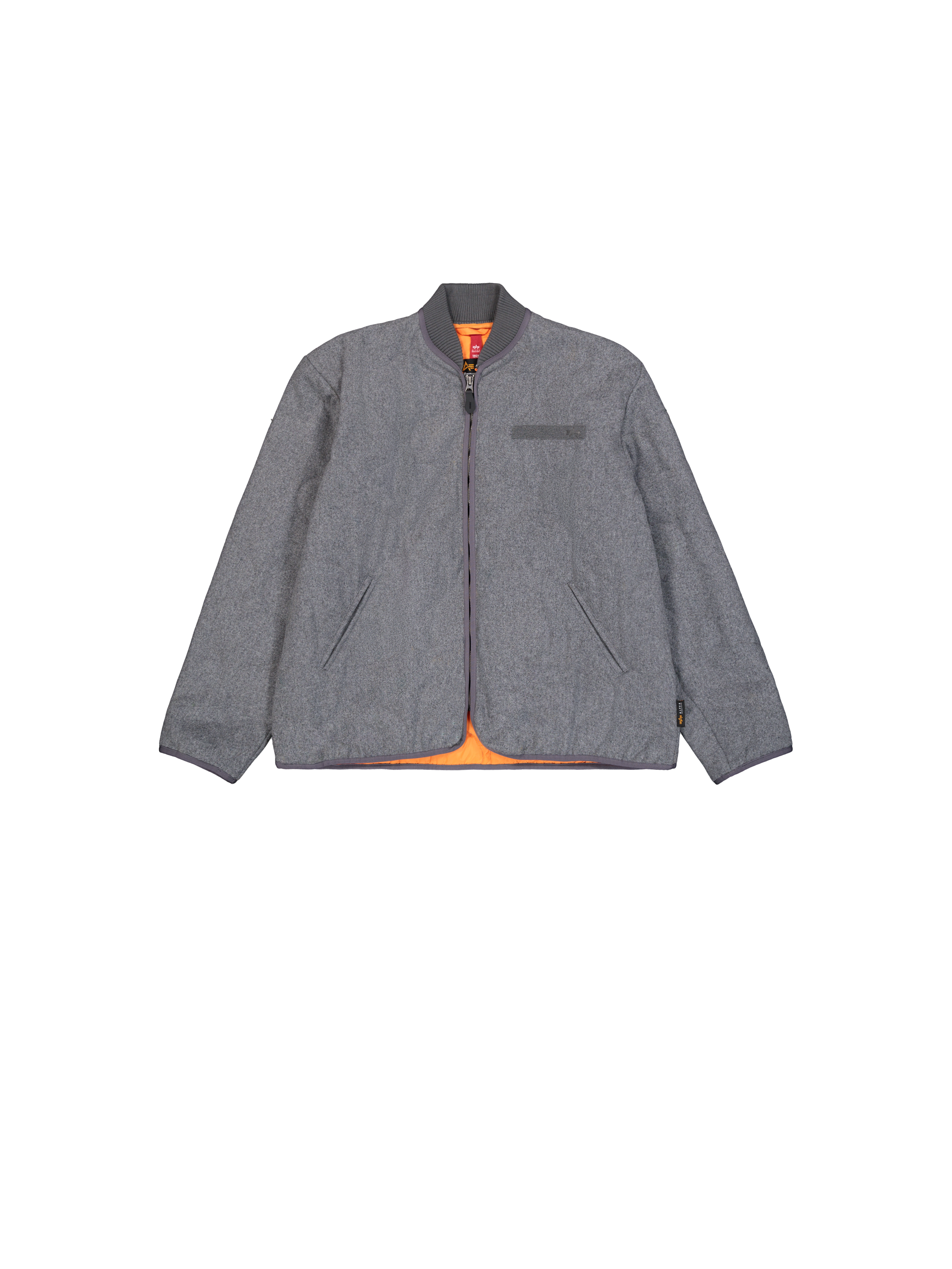 Quilted Liner Wool Outdoor Jacket silver