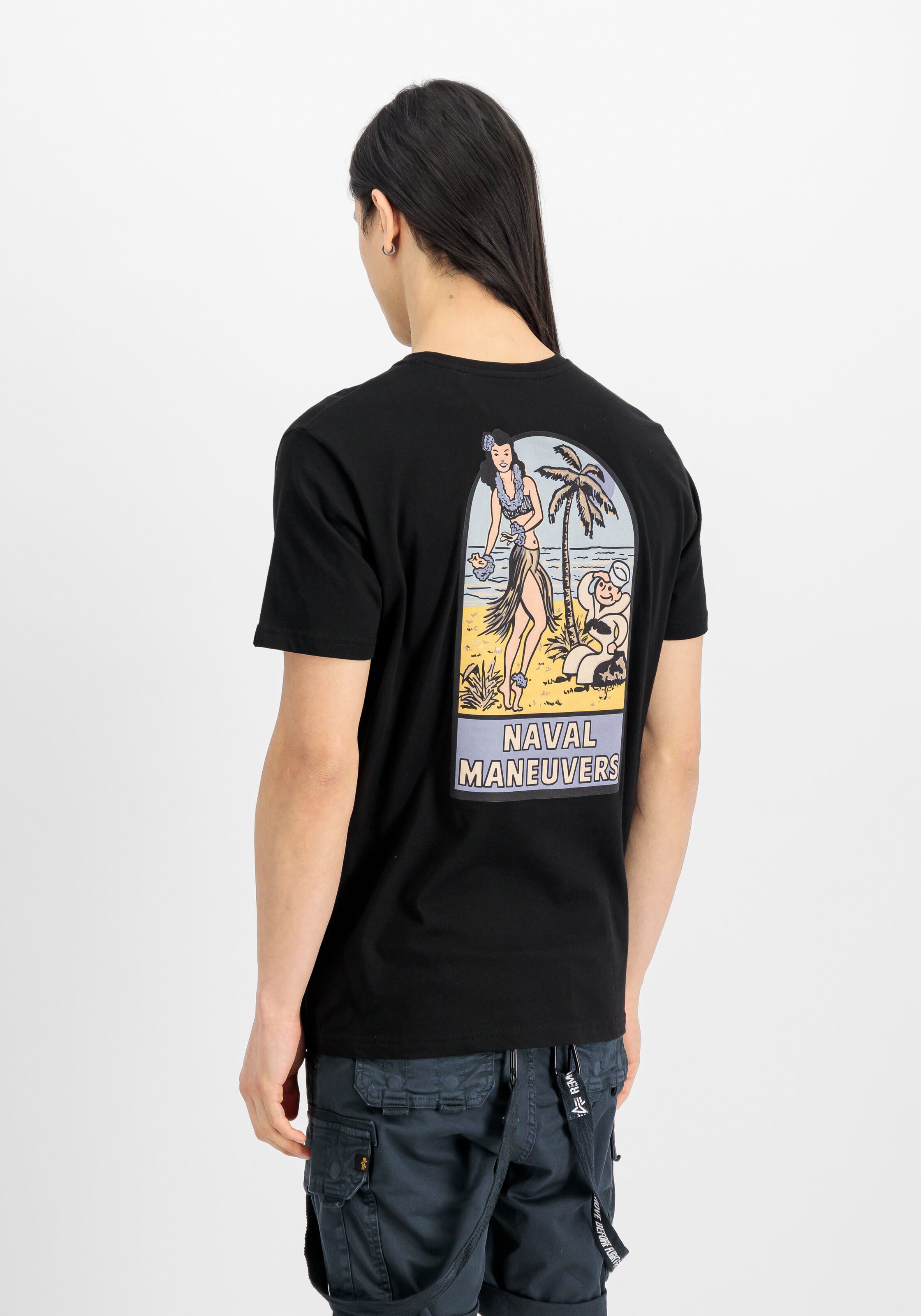 Naval Backprint T-Shirt black 156536_03_2_model_00004_147106