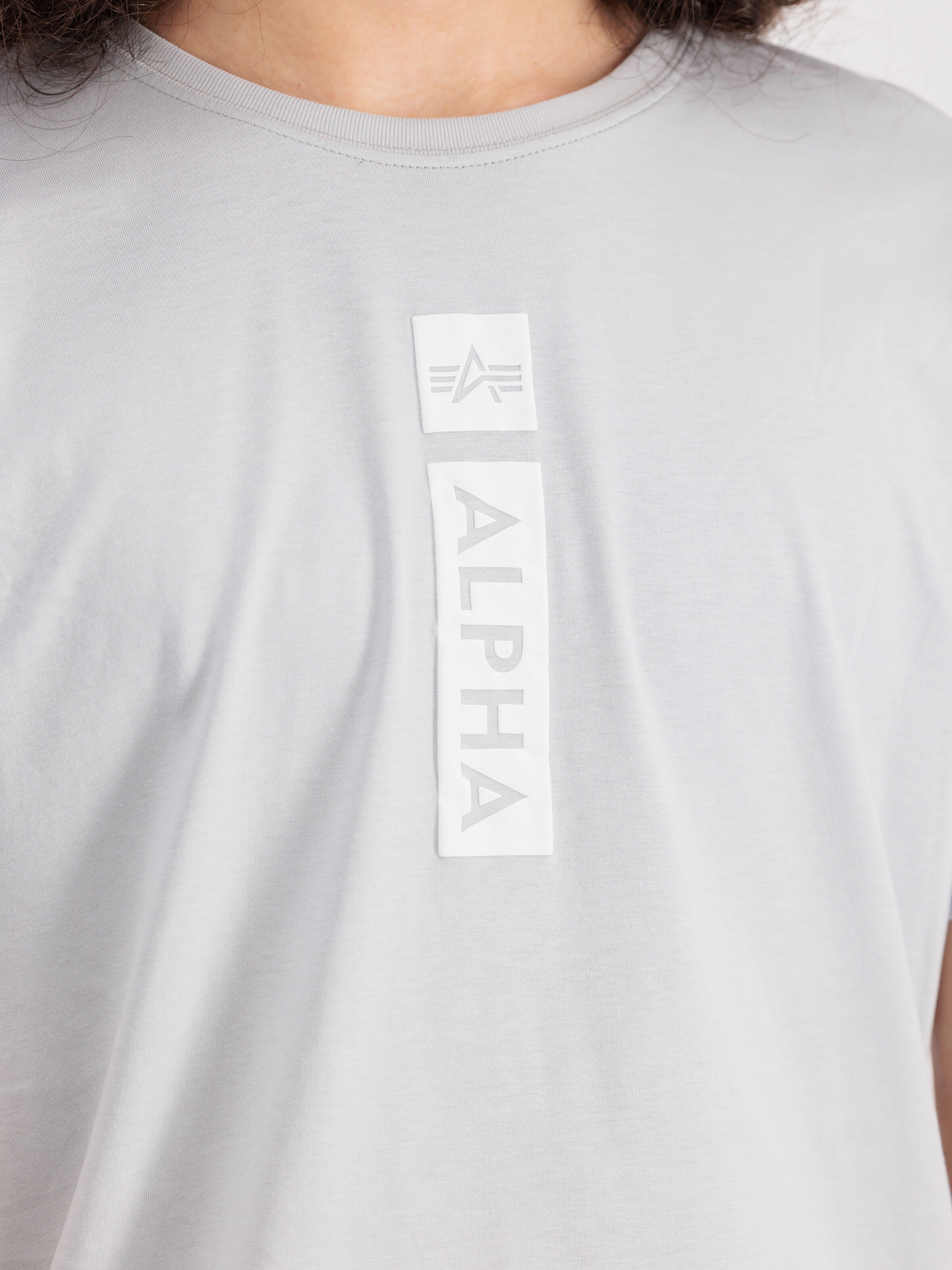 Alpha Puff Print T-Shirt pastel grey 146509_666_3_detail_00001_118690