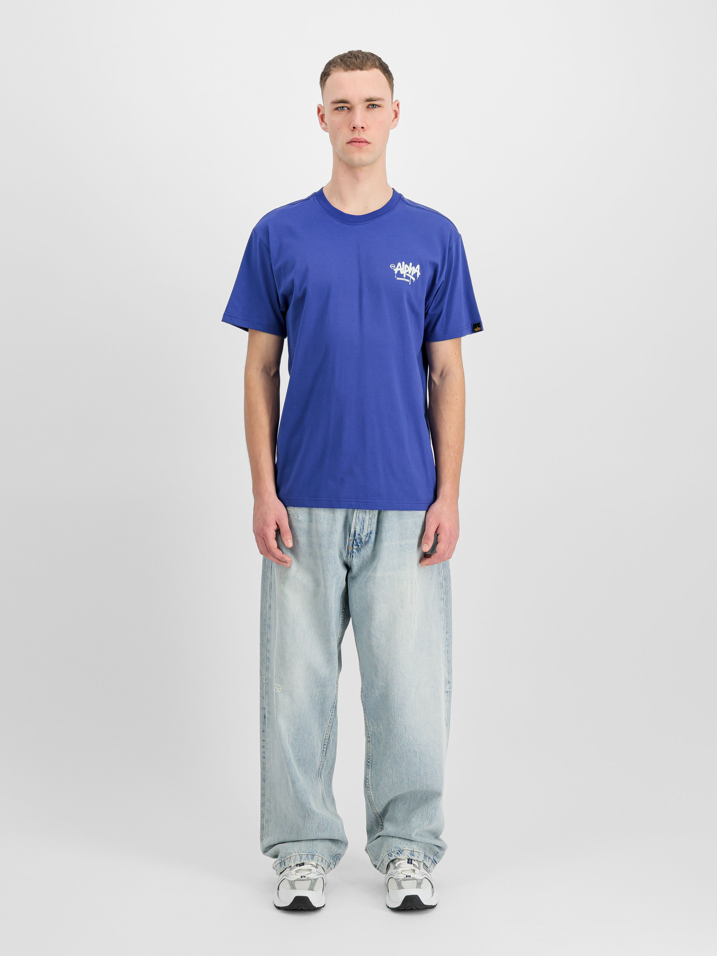 Alpha Signature T-Shirt galactic blue 266554_402_2_model_00001_220483