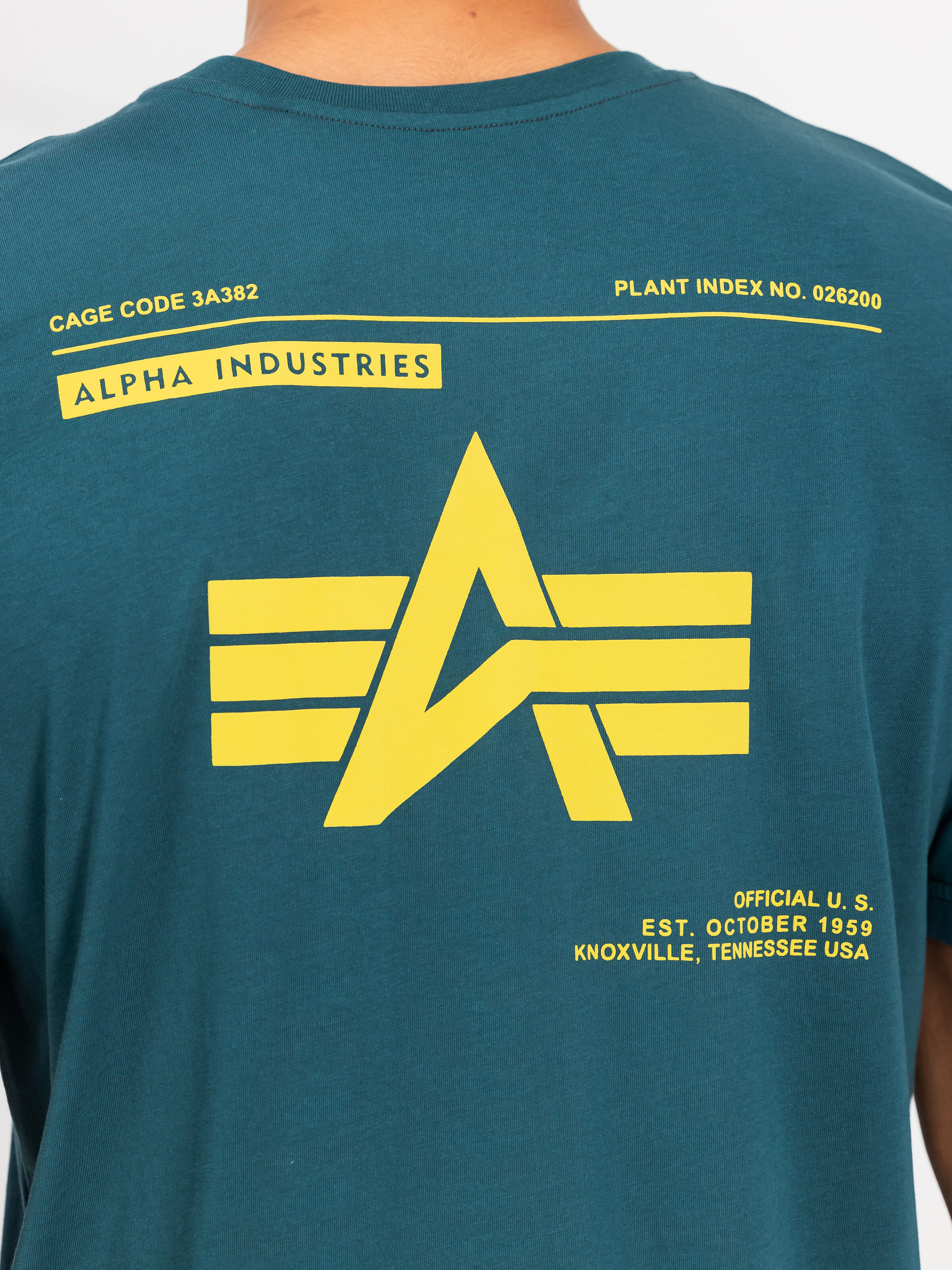 Label Backprint T-Shirt deep petrol 258505_609_3_detail_00002_196193