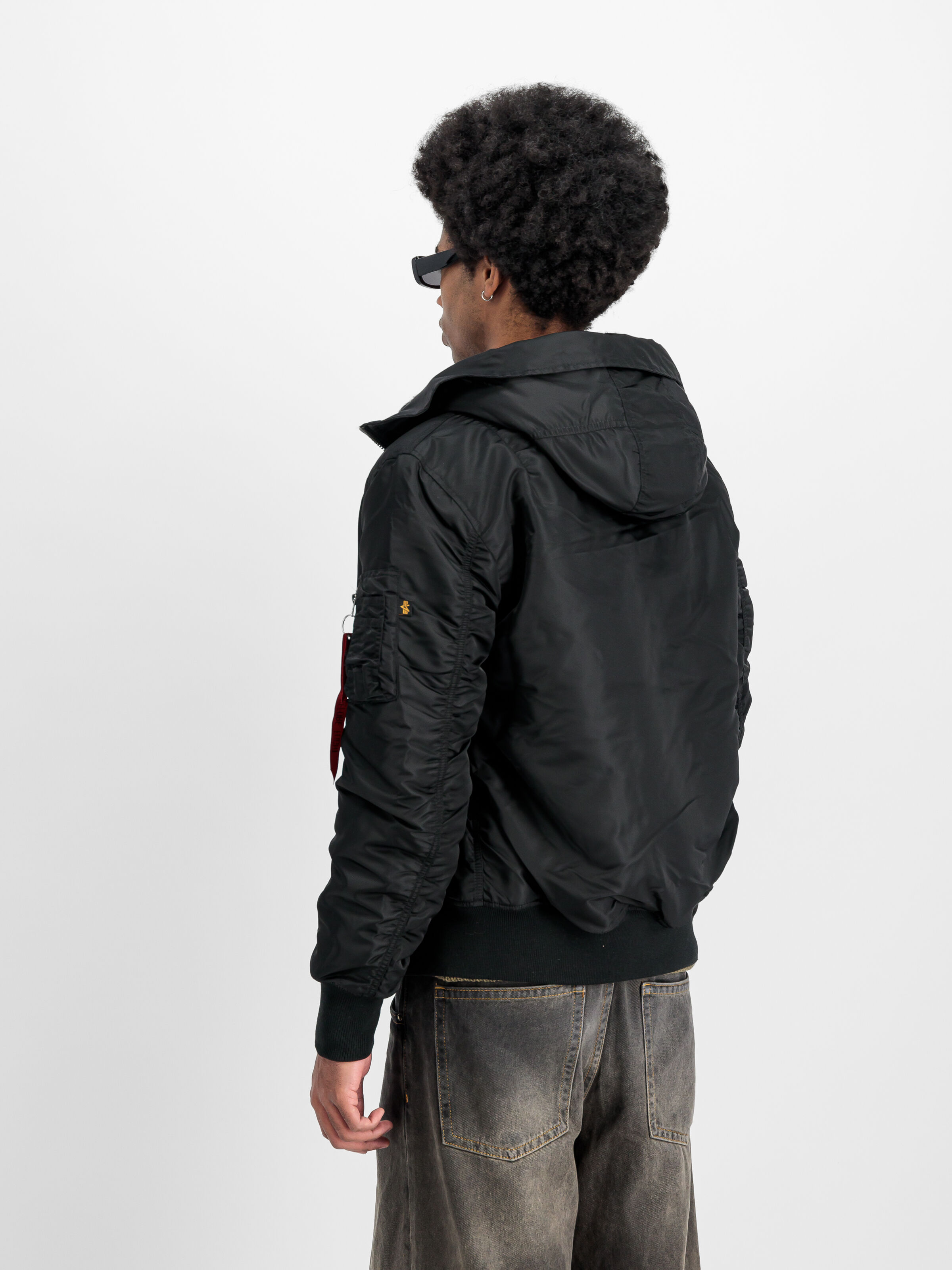 MA-1 Hooded Bomber Jacket black 158104_03_2_model_00004_131200