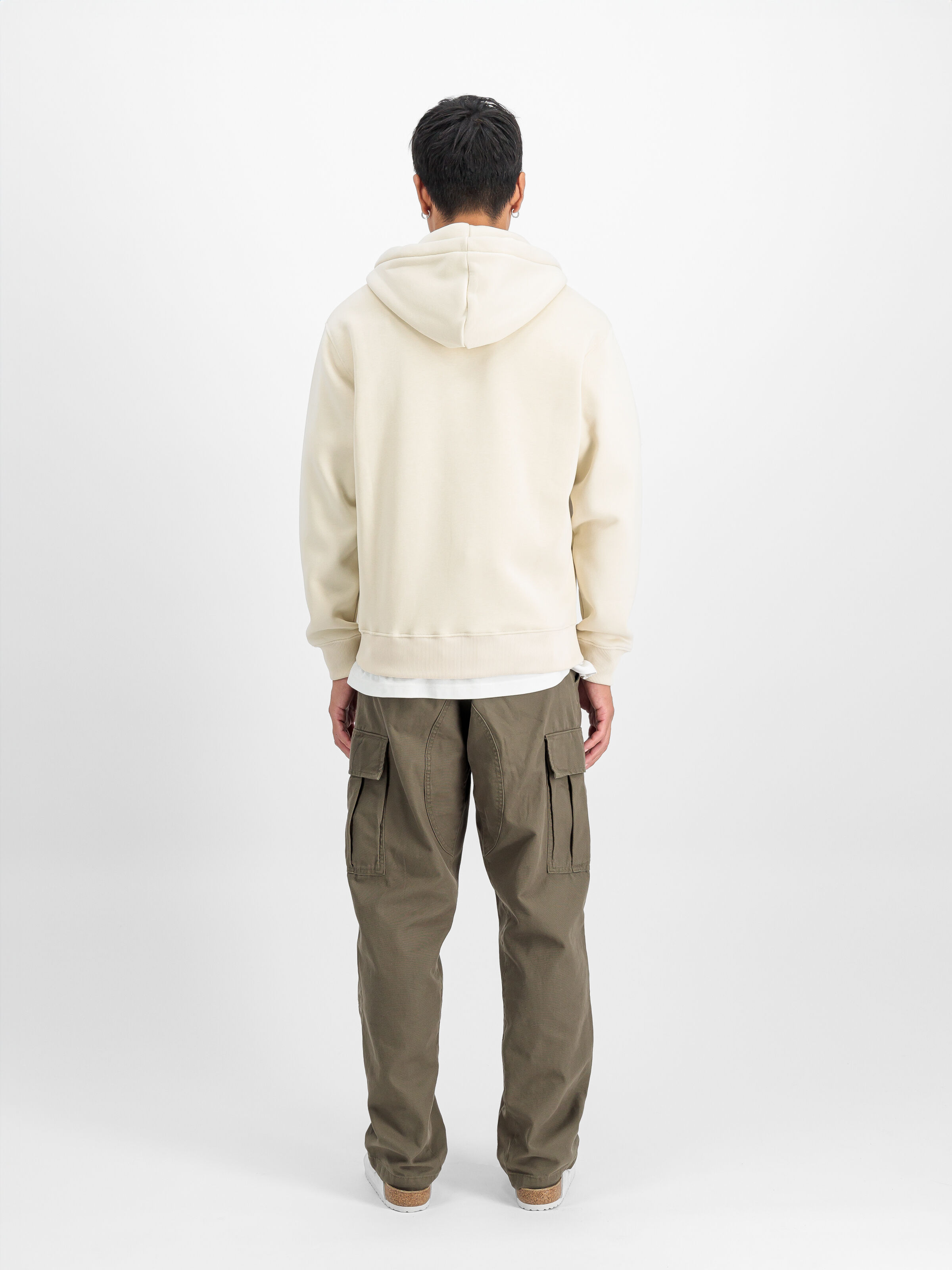 Basic Small Logo Zip Hoodie vintage white 118342_300_2_model_00002_118610