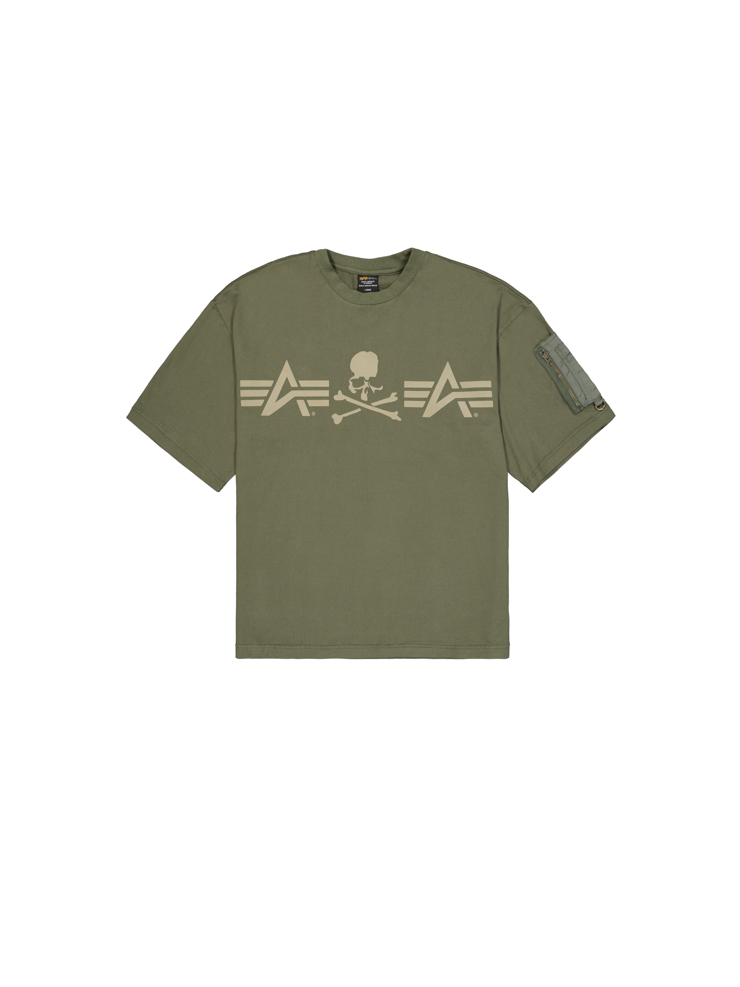 ALPHA X MASTERMIND S/S UTILITY T-Shirt olive 148527_11_1_flatlay_00001_104096.png