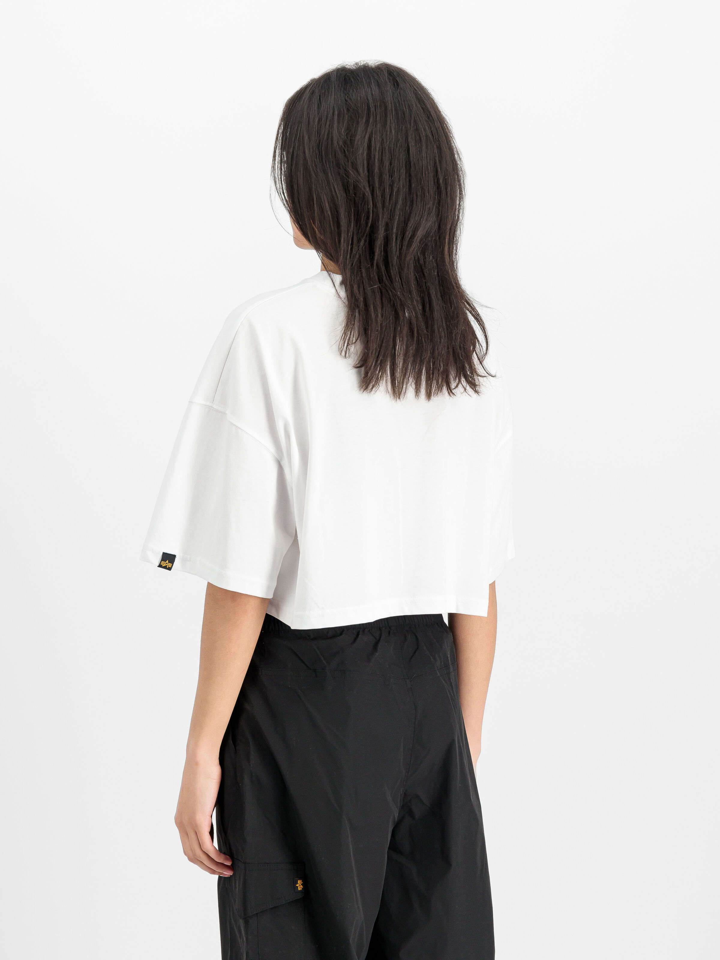 Basic Big Logo Cropped PP T-Shirt Women white 258060_09_2_model_00003_165585
