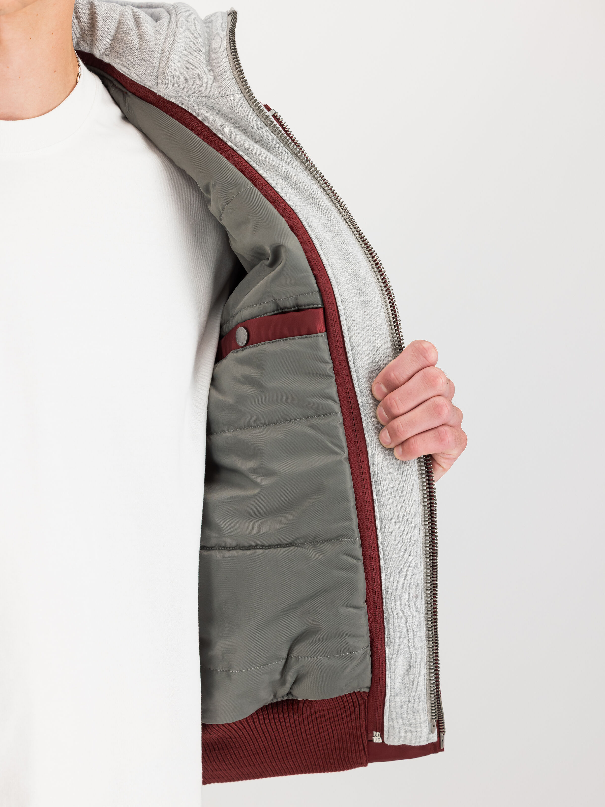 MA-1 D-Tec Hood Bomber Jacket burgundy 183110_184_3_detail_00002_189375