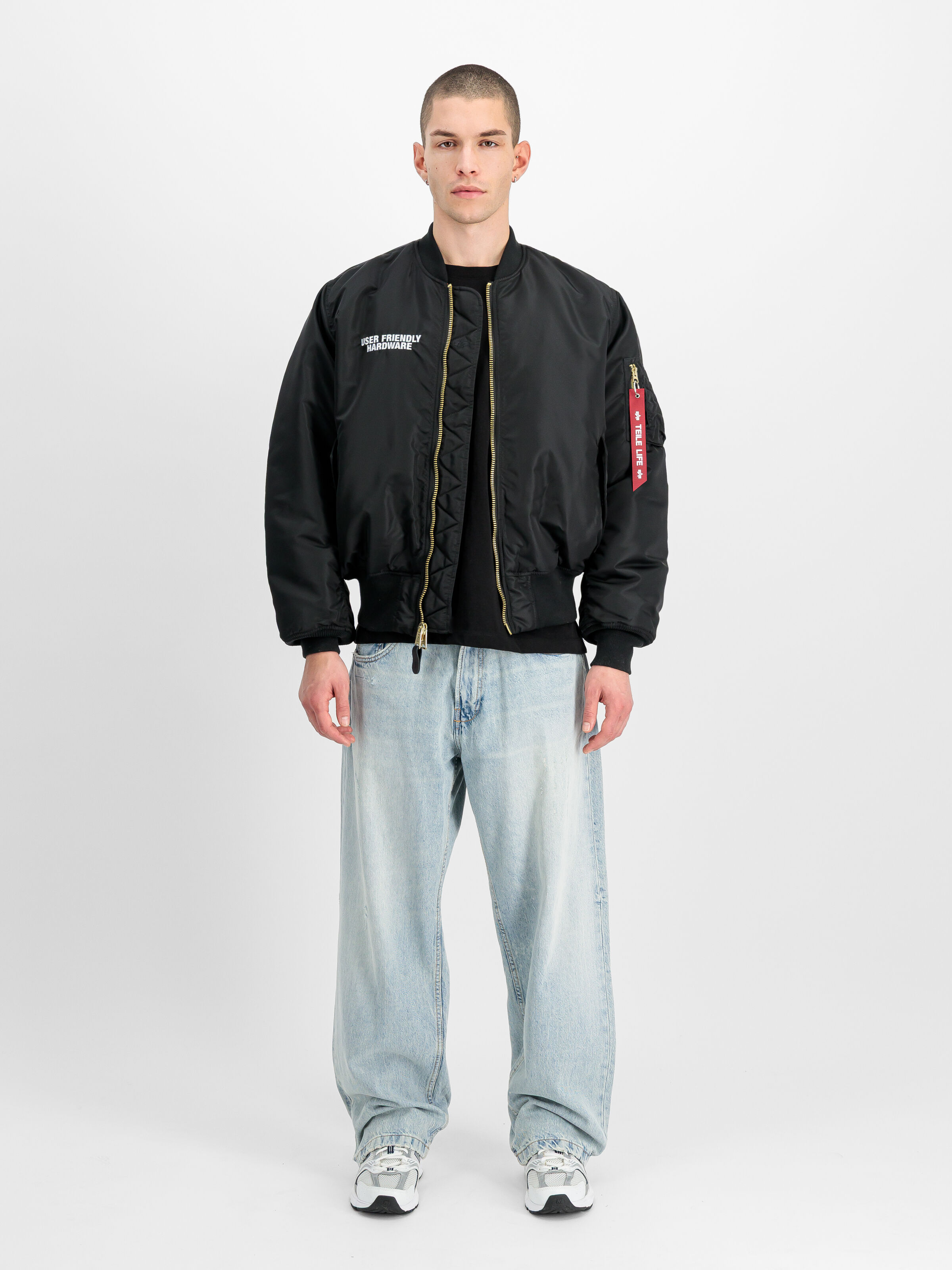 ALPHA x TEILE MA-1 Bomber Jacket black 258166_03_2_model_00001_201329