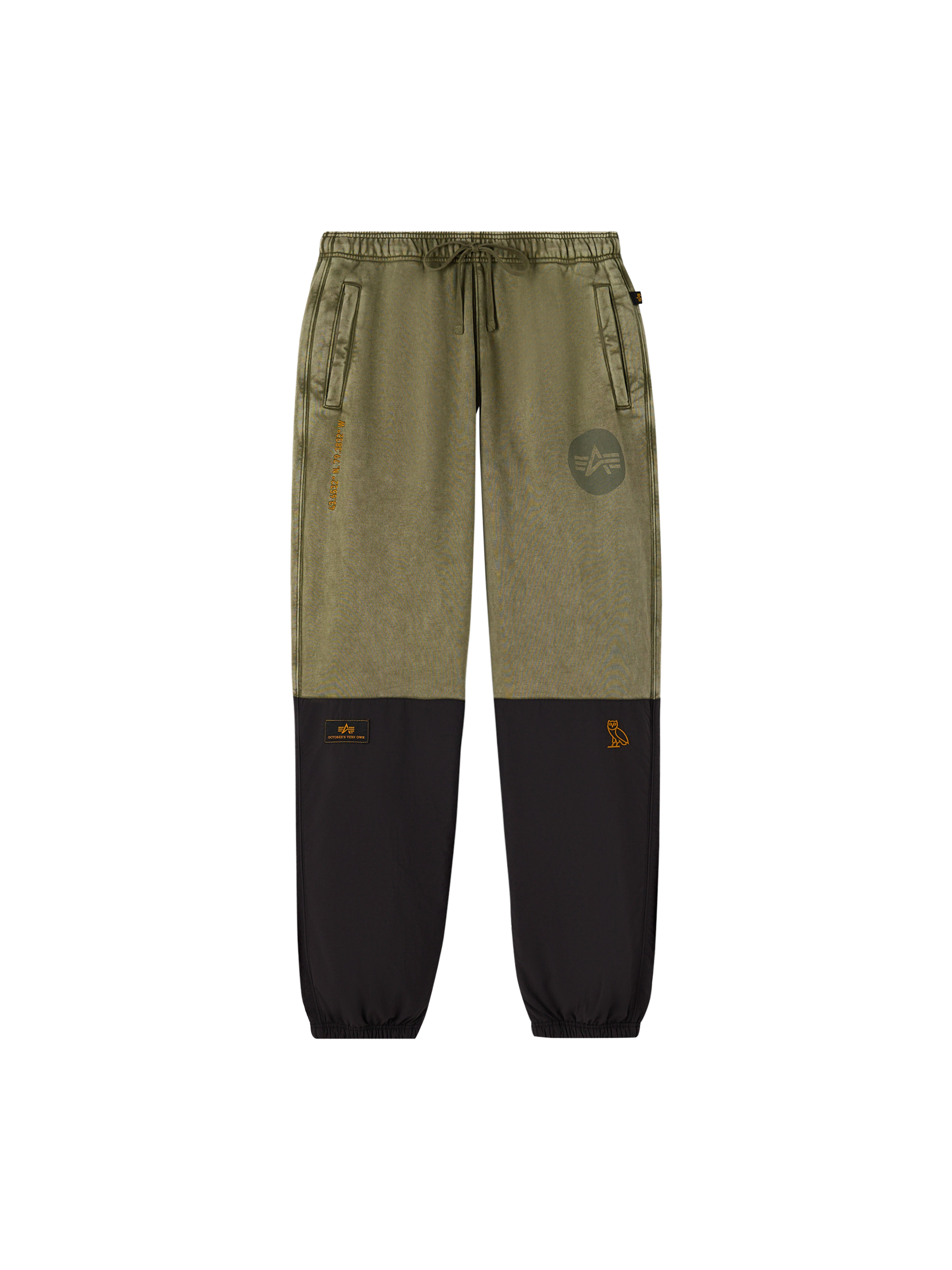 ALPHA x OVO Garment Dye Fleece Pant olive 258016_11_1_flatlay_00001_195902.png