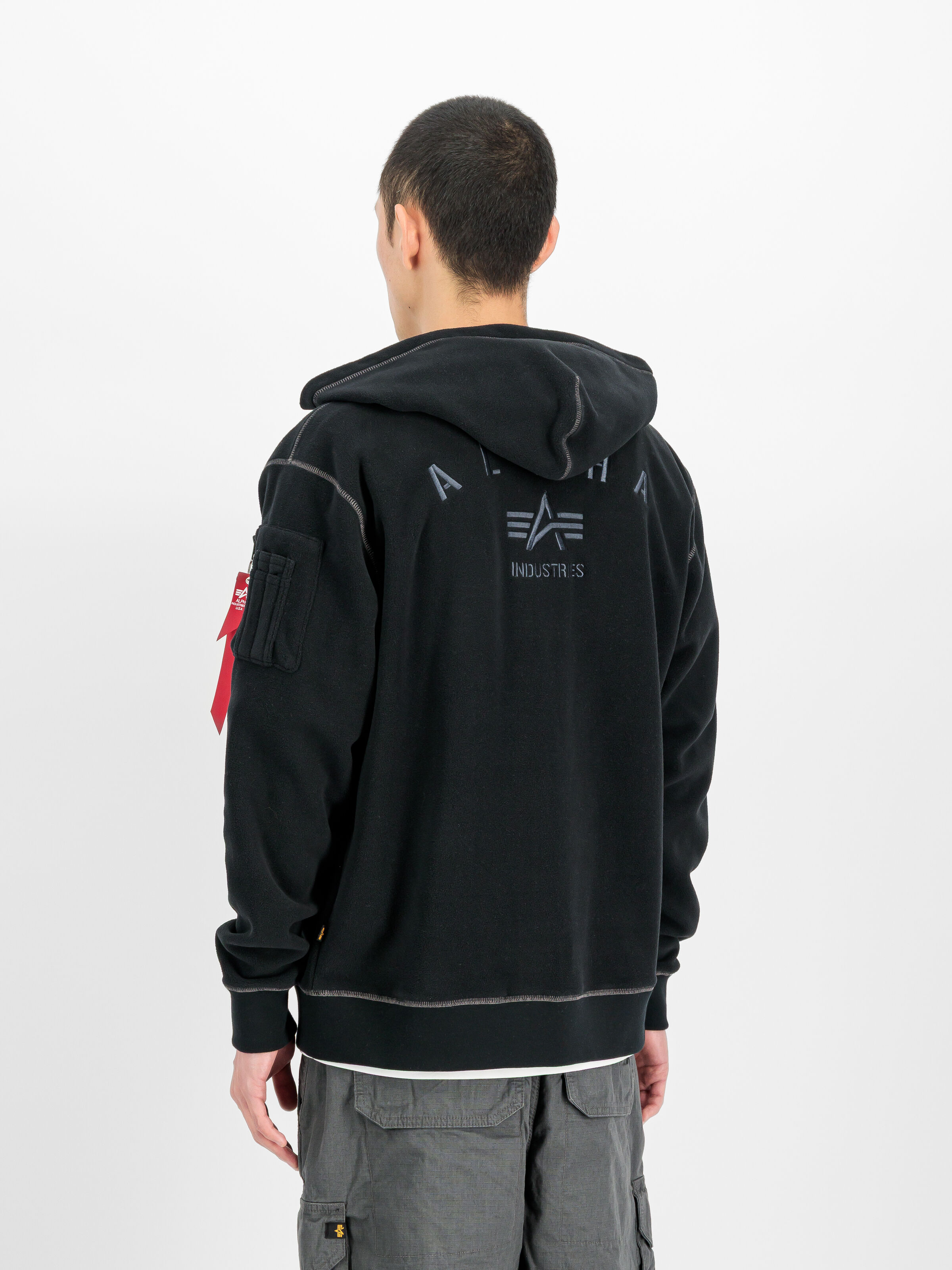 Polar Fleece Zip Hoodie black 268331_03_2_model_00003_243262