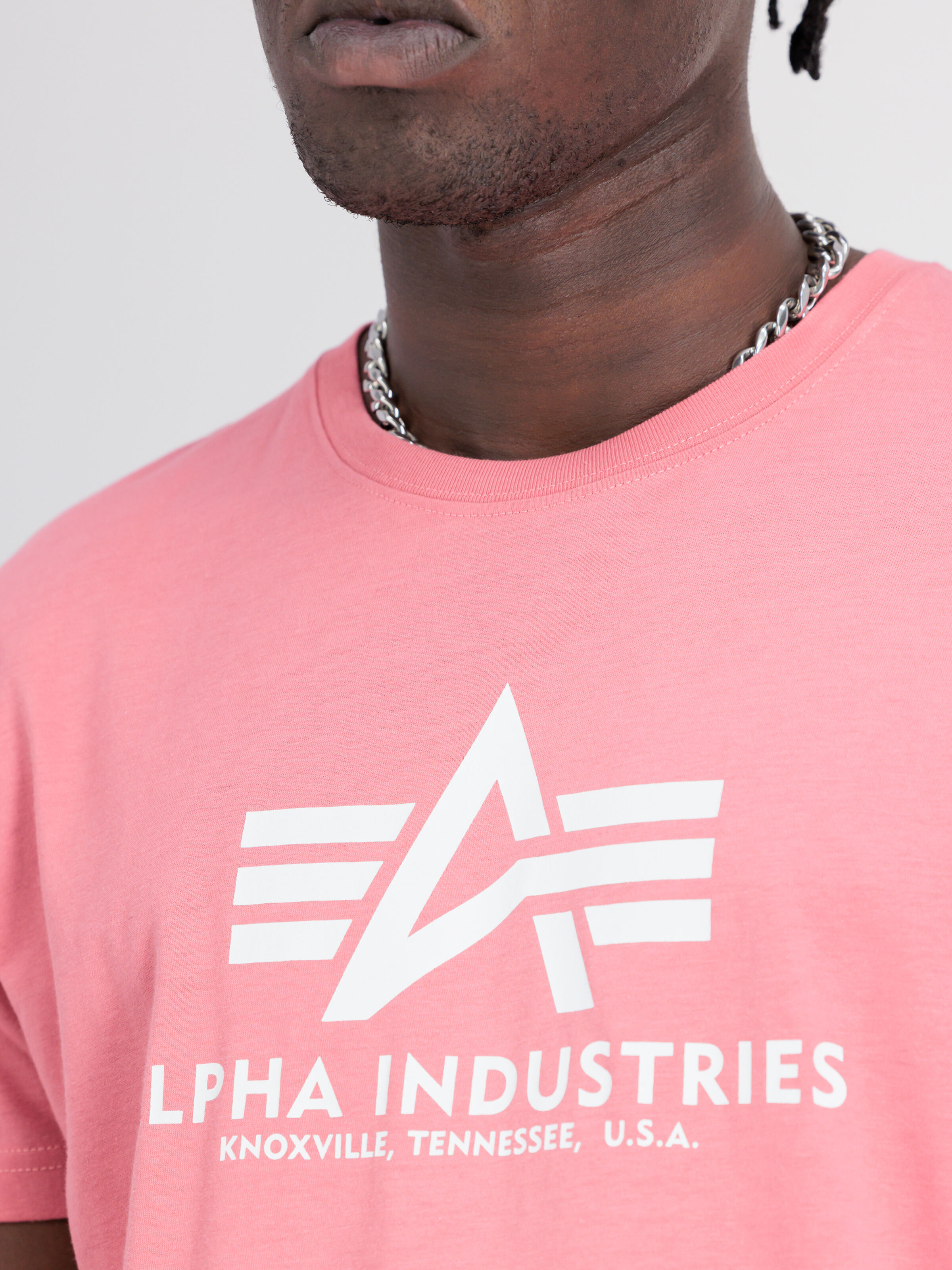 Basic Big Logo T-Shirt coral red 100501_49_alpha_industries_basic_t_004_182177