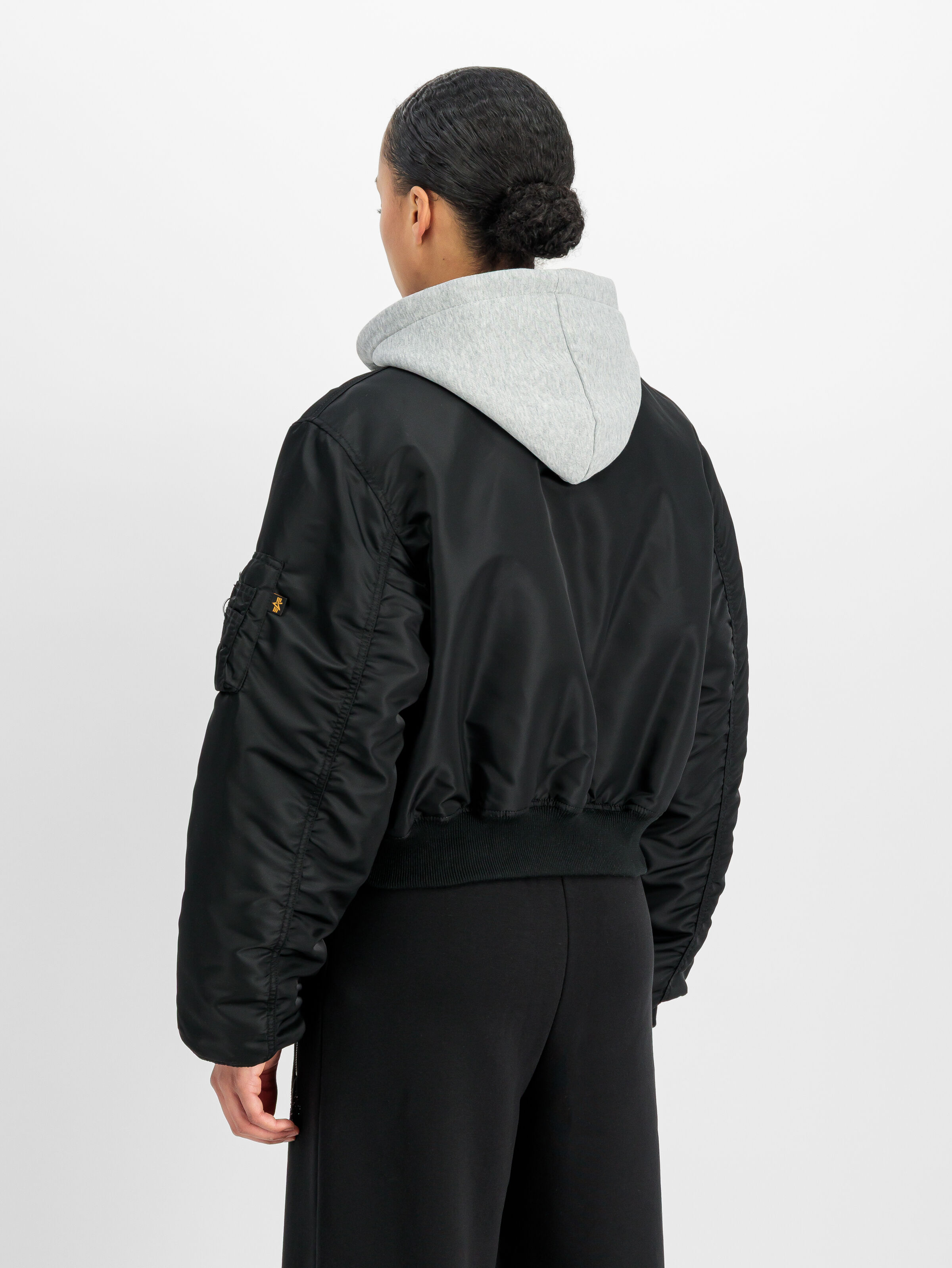 CWU-45/P Hooded Bomber Jacket Women black 268004_03_2_model_00003_229992