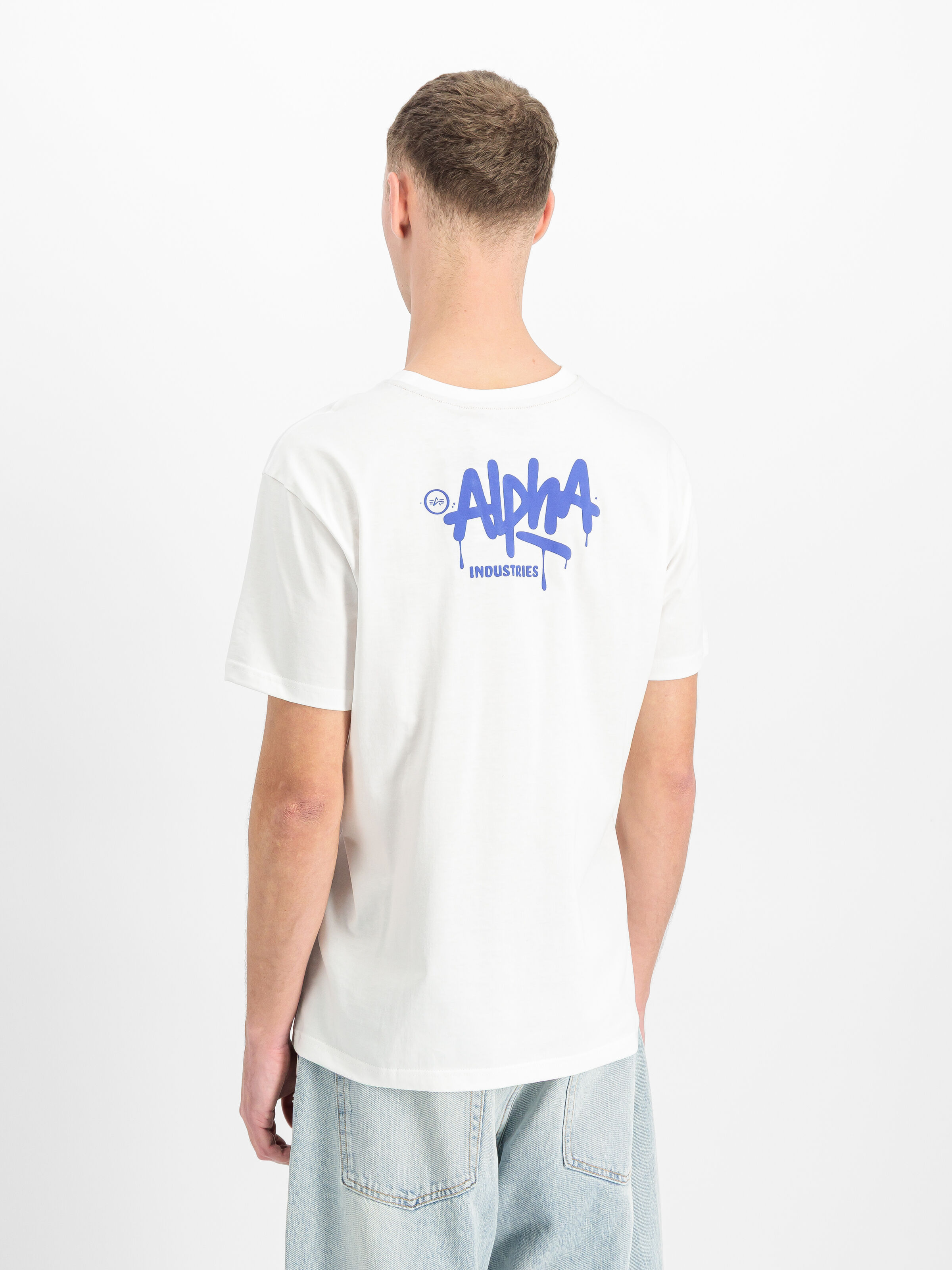 Alpha Signature T-Shirt white 266554_09_2_model_00003_220383