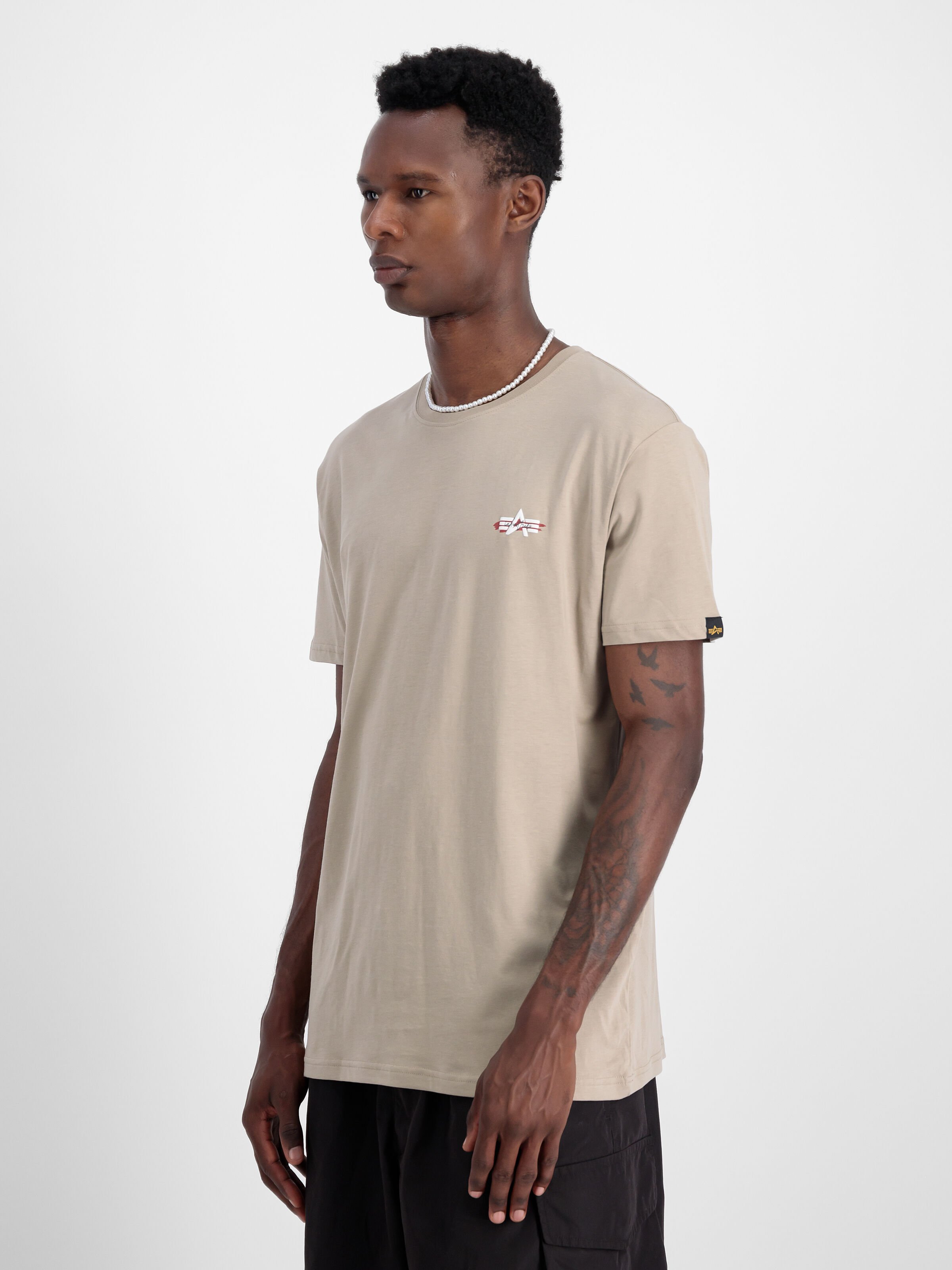 Signature Puff Print Backprint T-Shirt vintage sand 148523_679_2_model_00003_97958