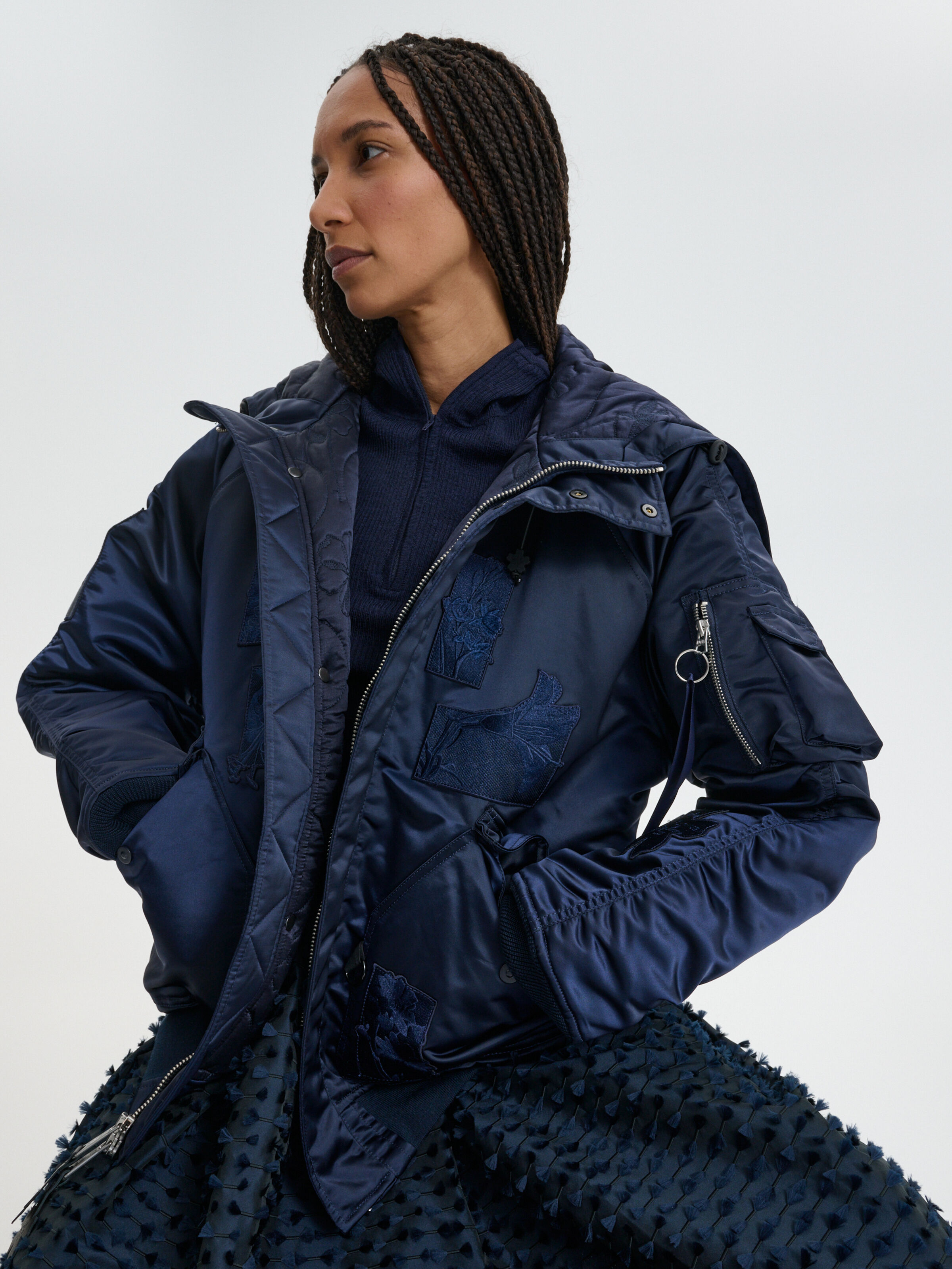 ALPHA x CECILIE BAHNSEN N-2B Patch CR Winter Jacket ultra navy 766021_697_2_model_00003_215763
