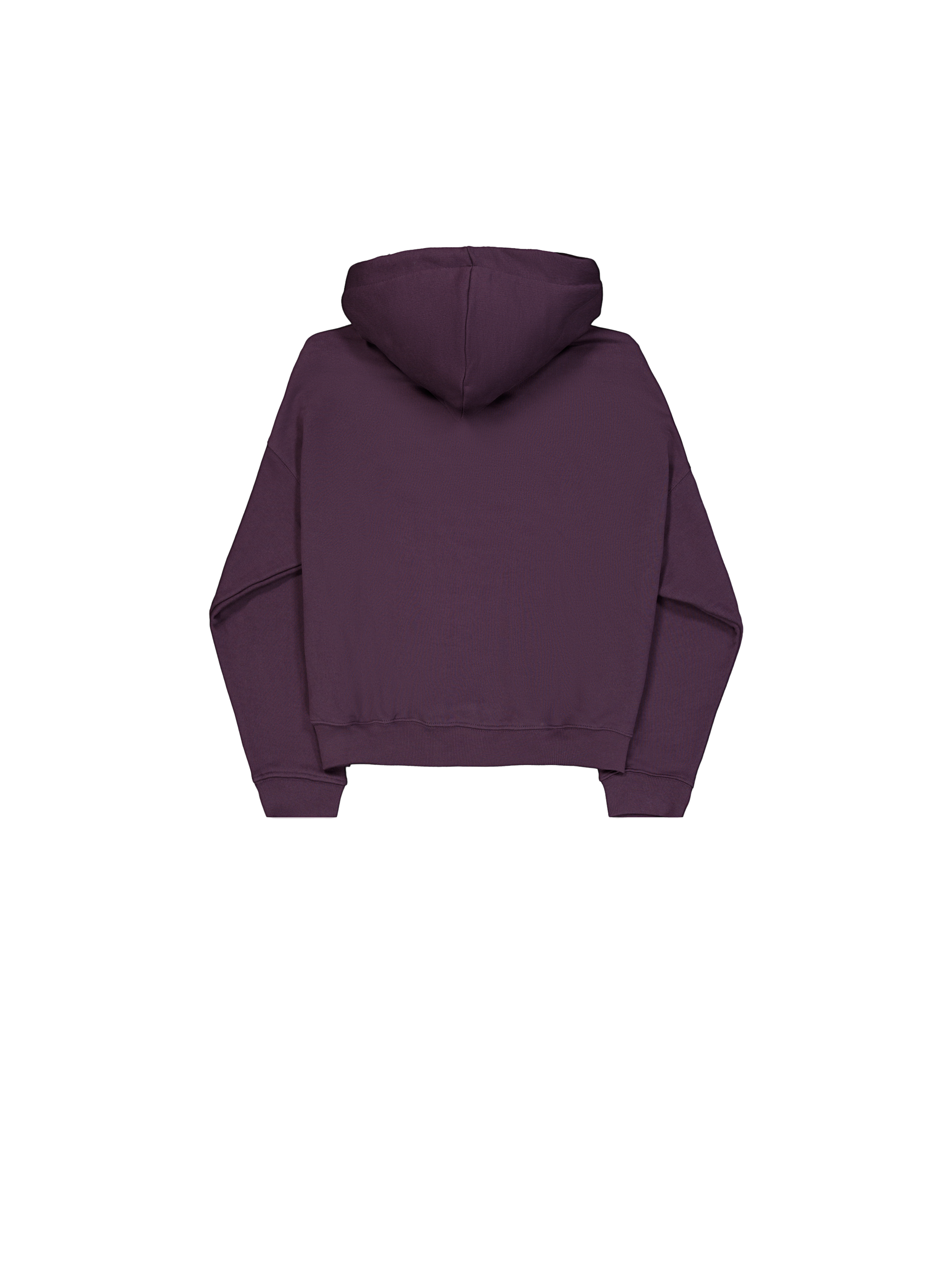 Alpha Essentials Rubber Logo Hoodie Women Plum 146041_719_1_flatlay_00002_133828