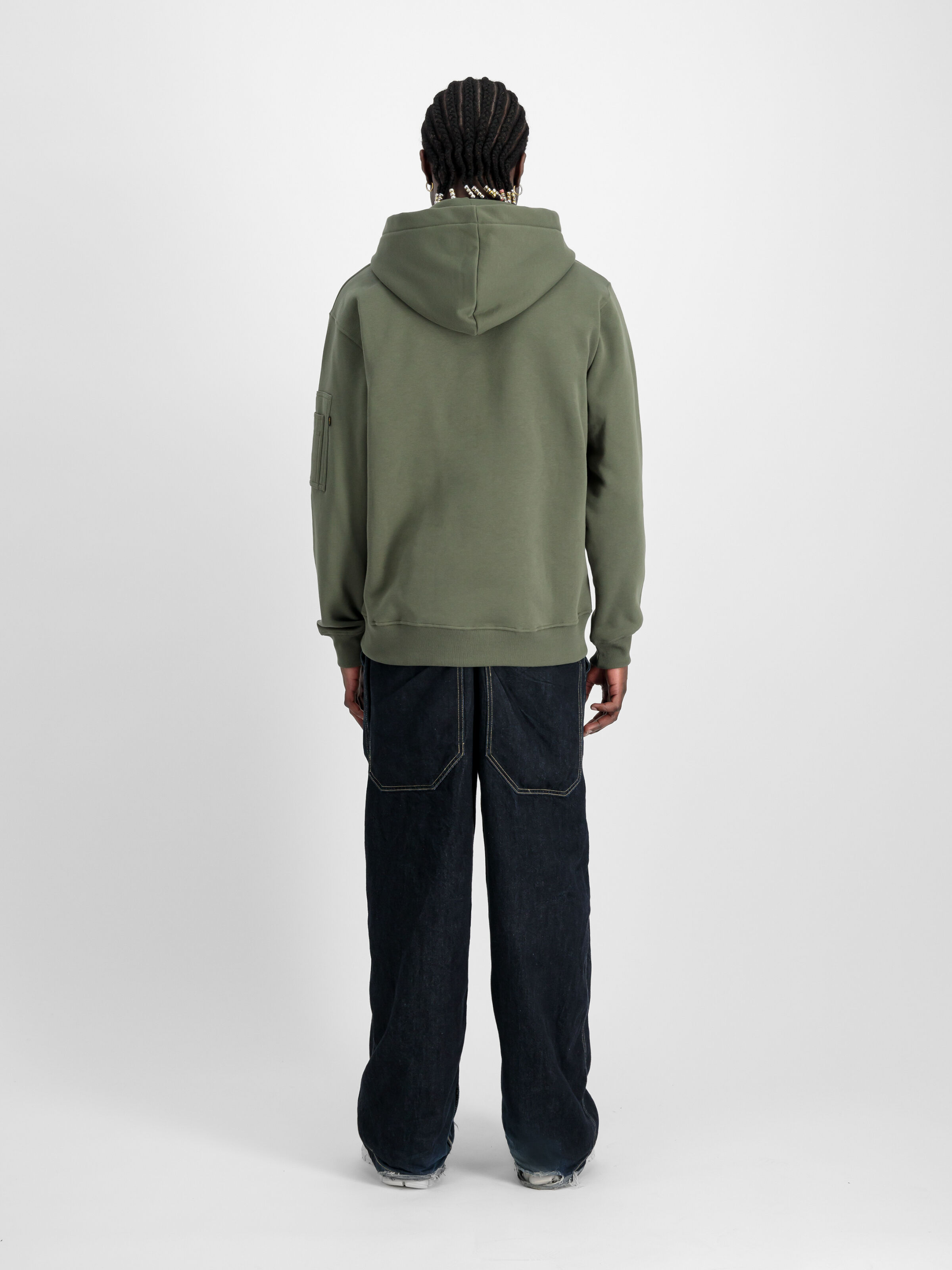 Camo Panel Hoodie dark olive 148338_142_2_model_00002_98497