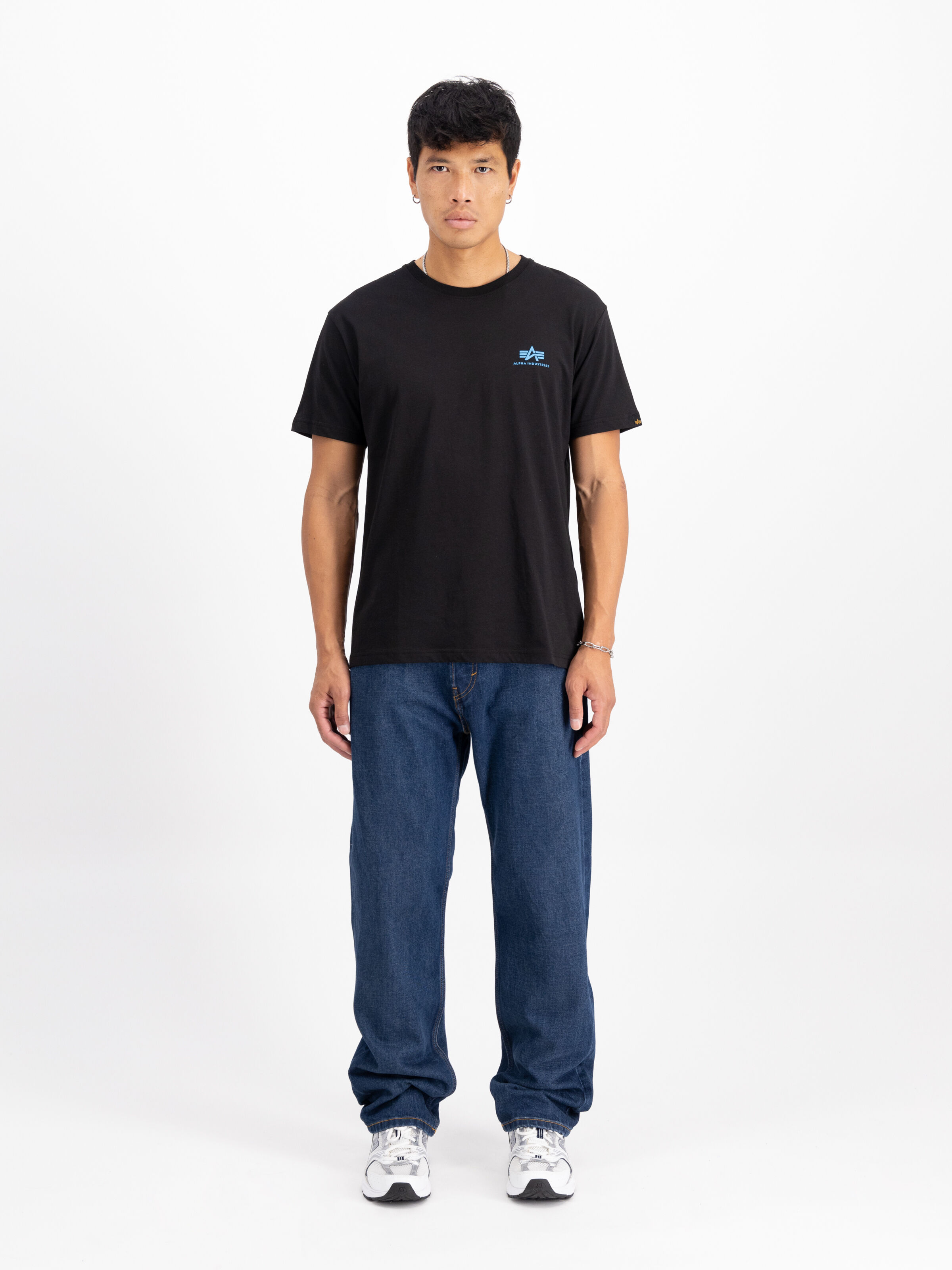 Basic Small Logo T-Shirt black/blue