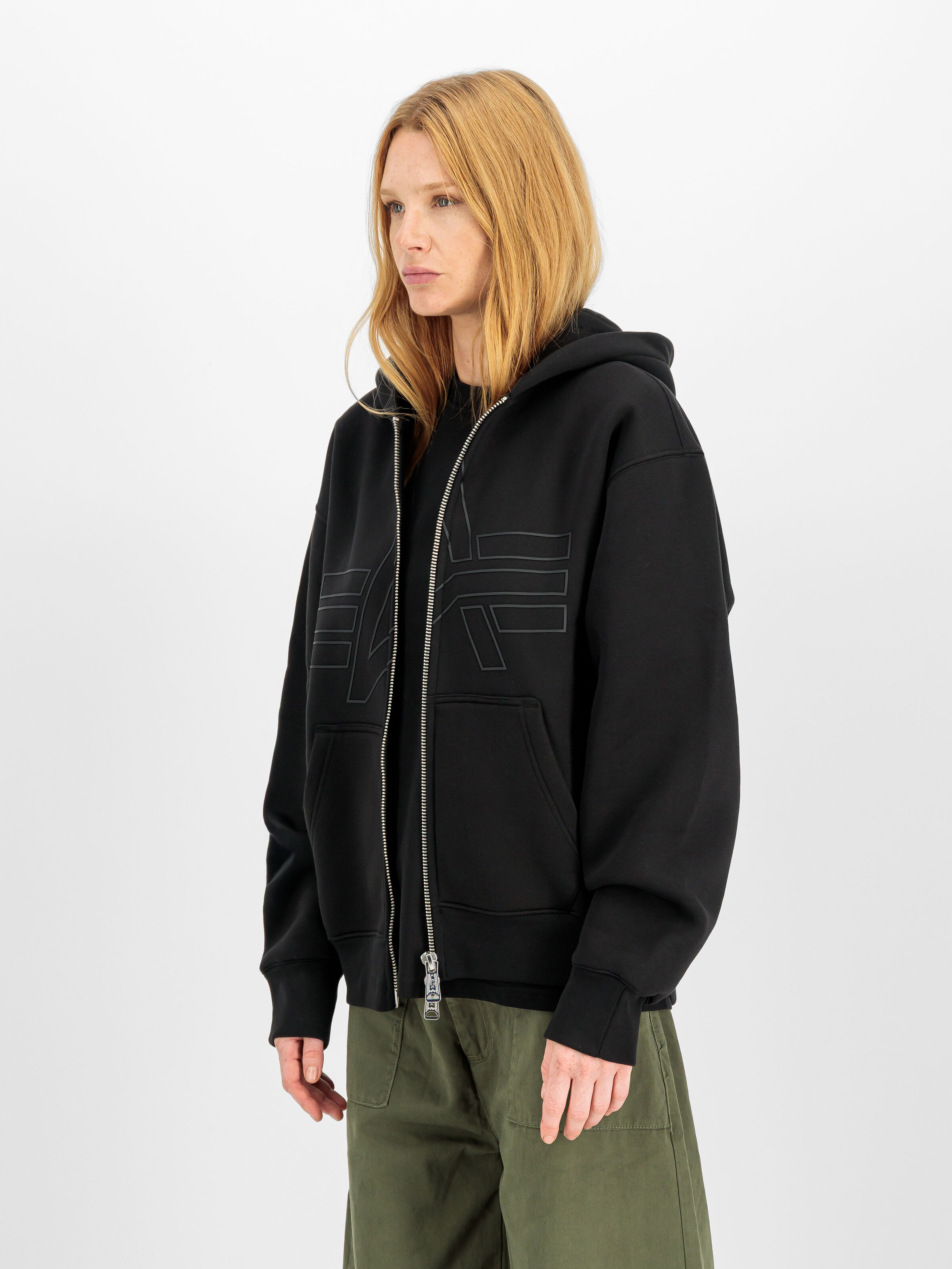 Base UV Zip Hoodie black 768014_03_2_model_00006_245686