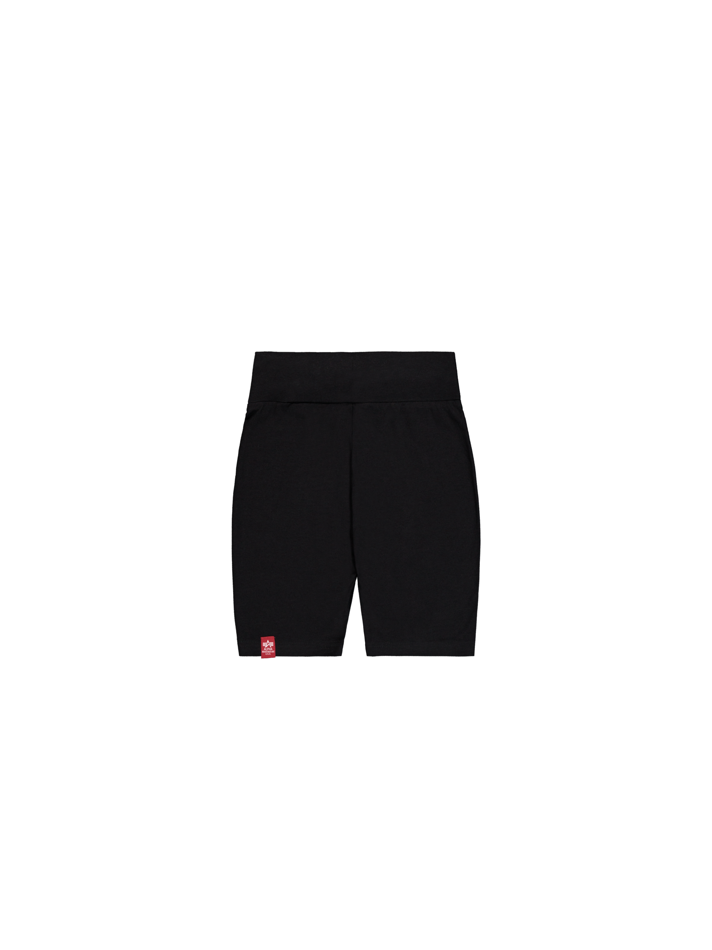 Basic Small Logo Foil Print Bike Short Women black/yellow gold 116052FP_583_1_flatlay_00002_222024