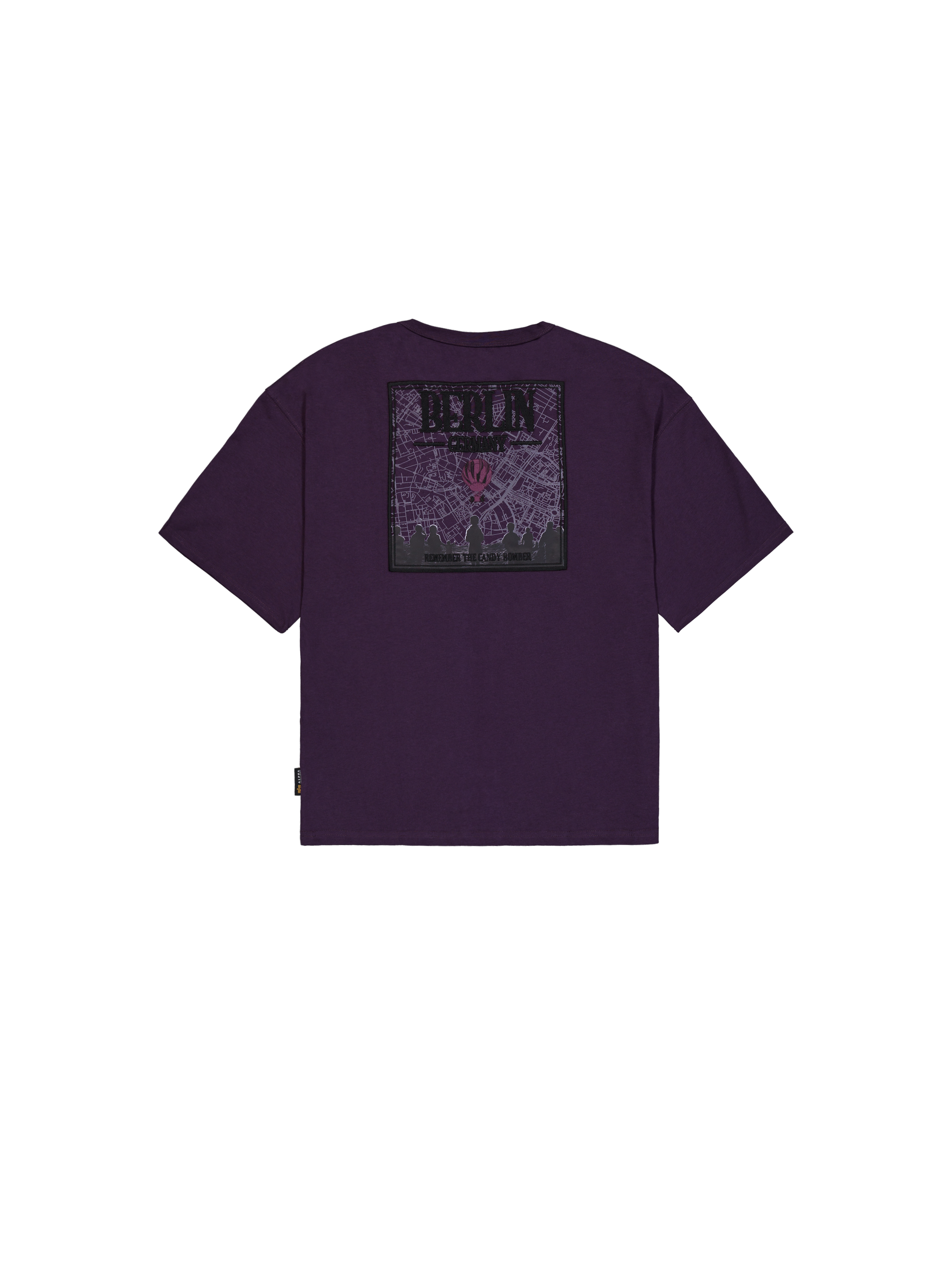 Berlin Candy Bomber Backprint T-Shirt Plum 148515_719_1_flatlay_00002_107111