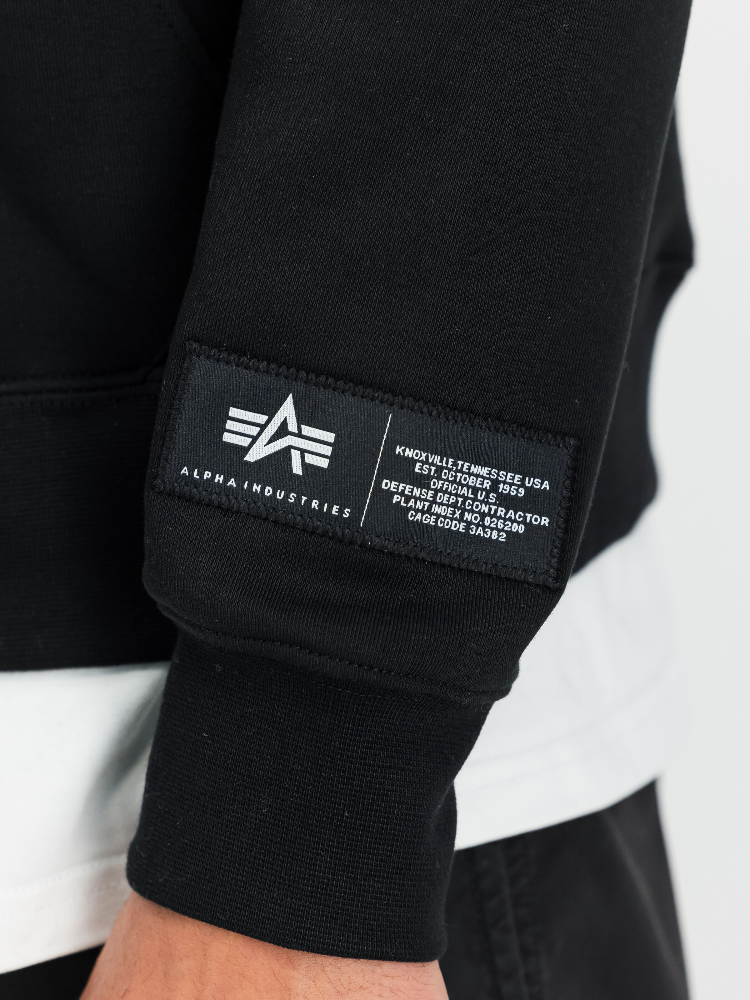 Label Zip Backprint Hoodie black 258342_03_3_detail_00001_183418