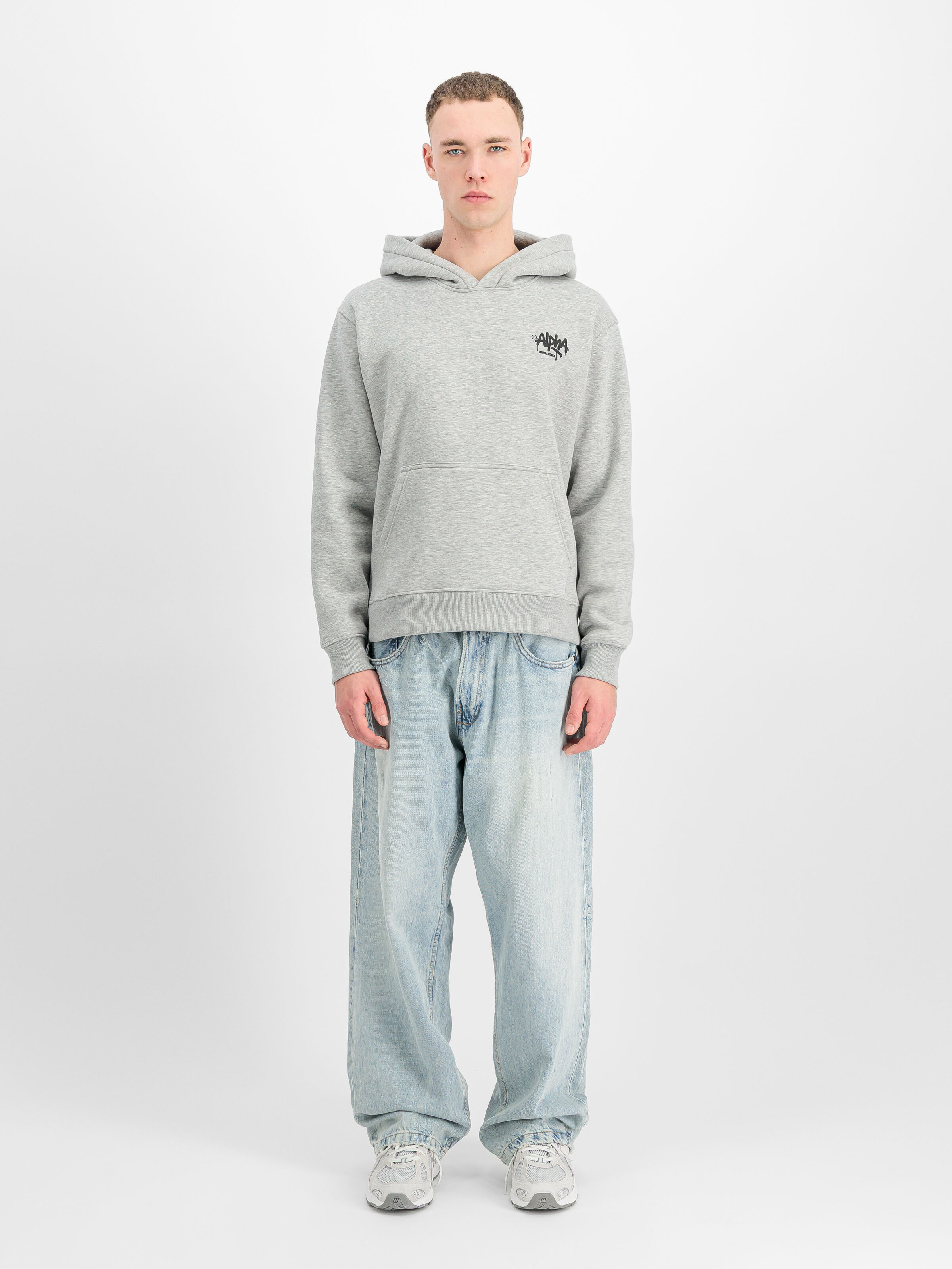 Alpha Signature Hoodie grey heather 266350_17_2_model_00001_220191