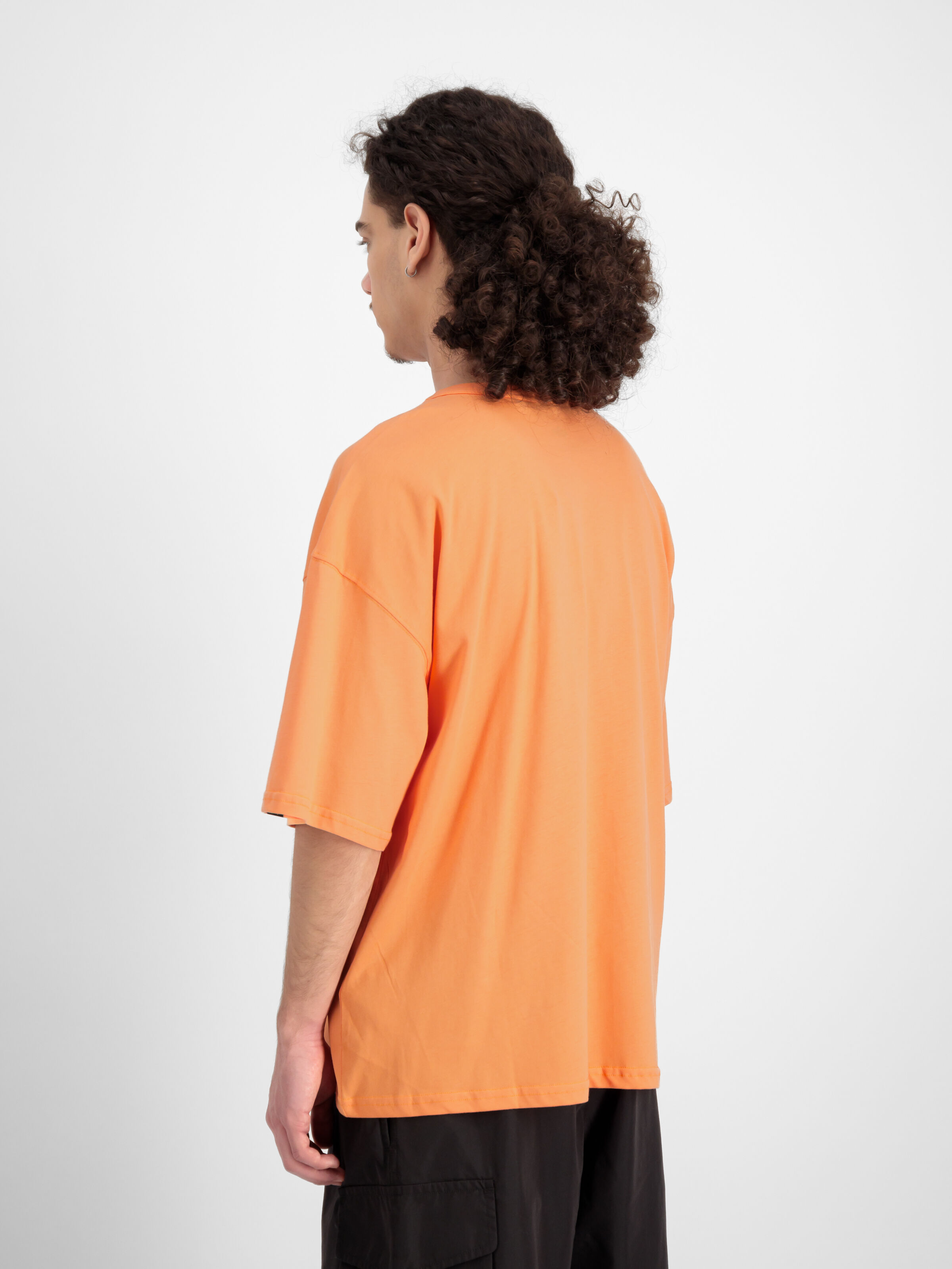 Alpha Essentials Rubber Logo T-Shirt tangerine 146504_710_2_model_00004_133913