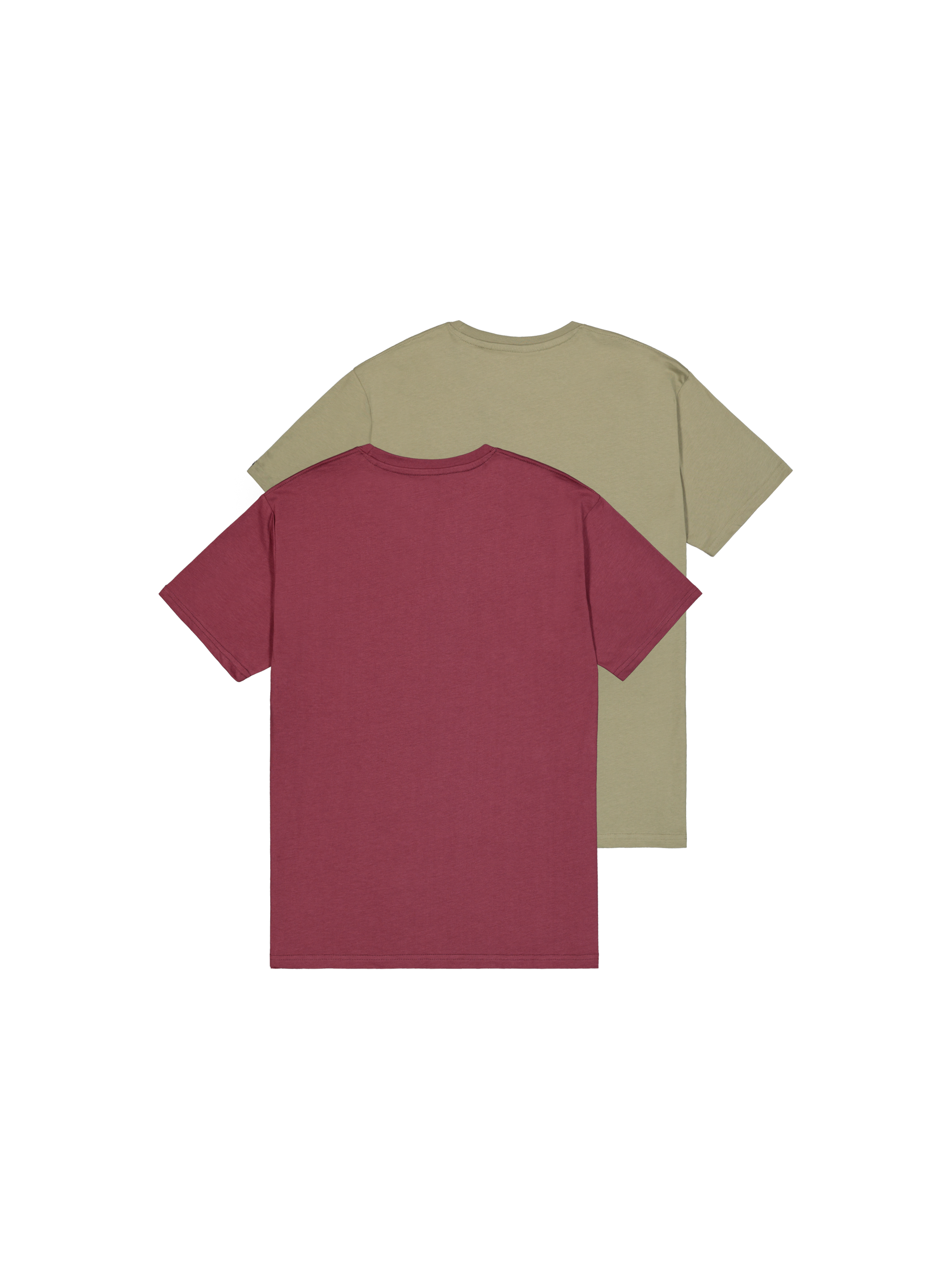 Basic Big Logo T-Shirt 2 Pack olive/burgundy 106524_642_1_flatlay_00002_208947