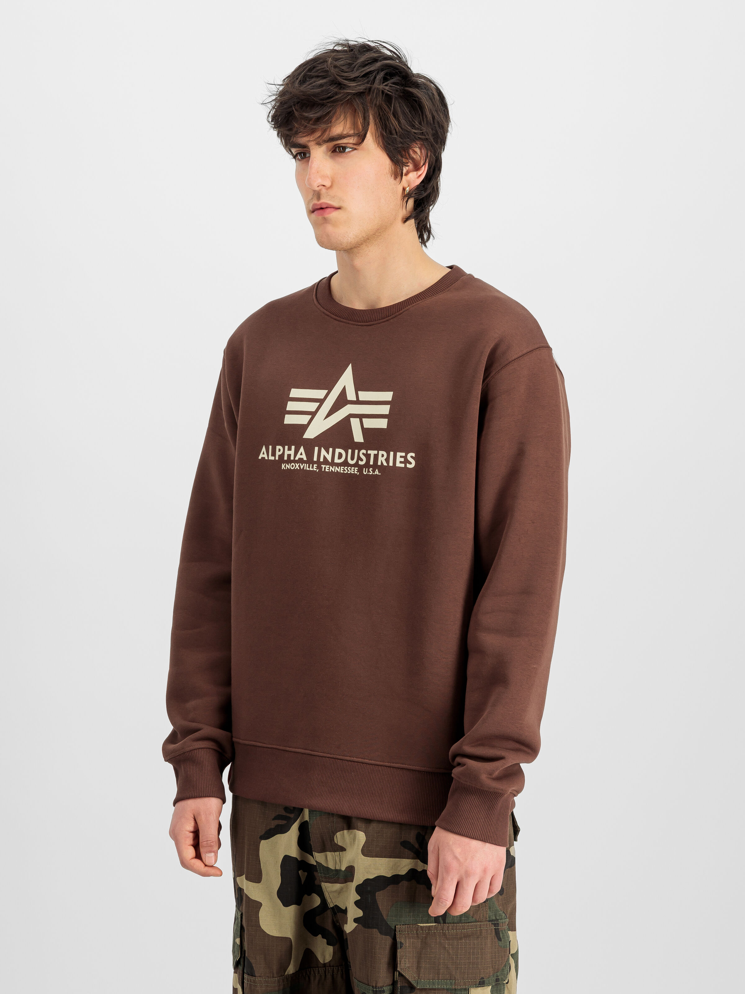 Basic Big Logo Sweatshirt powder brown 178302_204_2_model_00003_233270